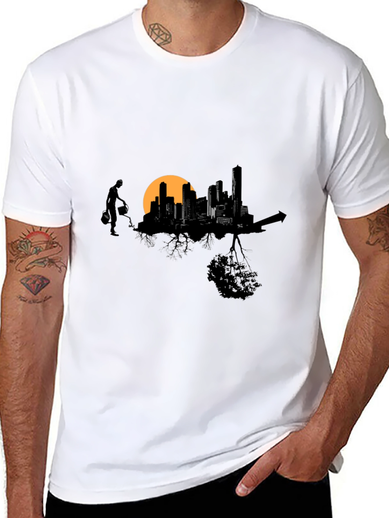 Urban Growth T-Shirt - Cityscape Design