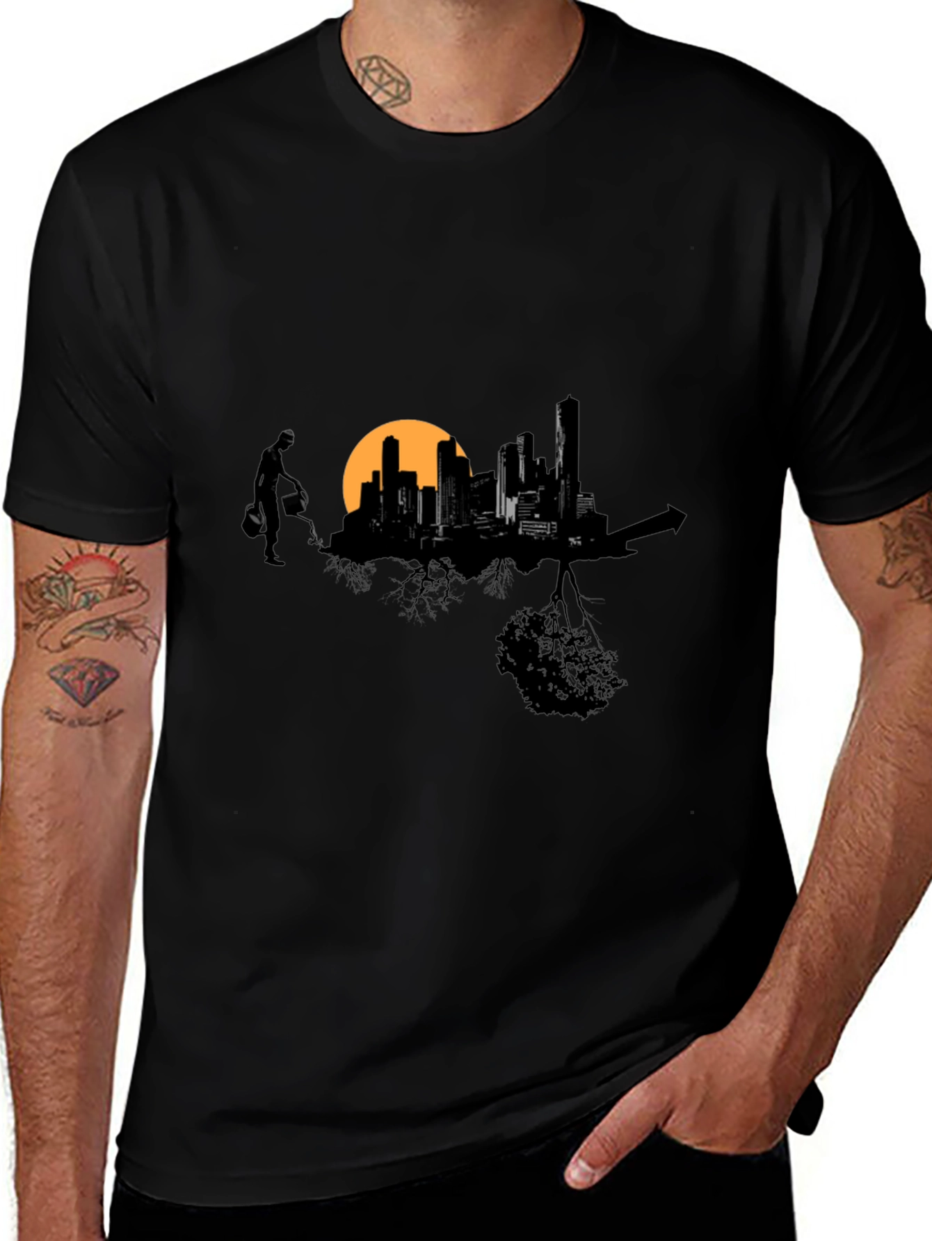 Urban Growth T-Shirt - Cityscape Design