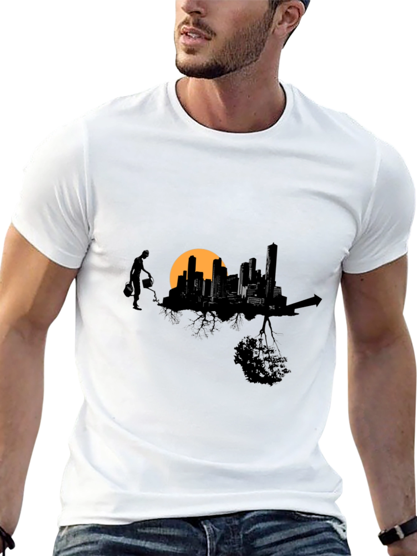 Urban Growth T-Shirt - Cityscape Design