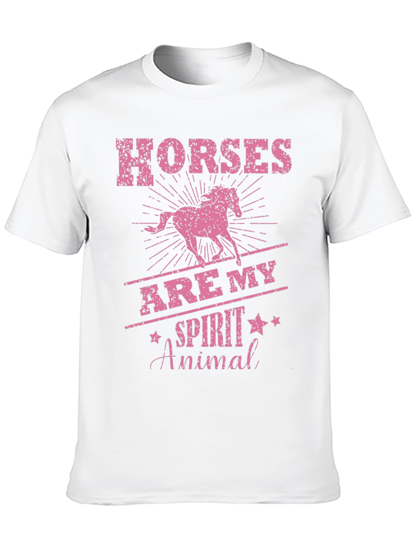 Horses Are My Spirit Animal Black T-Shirt