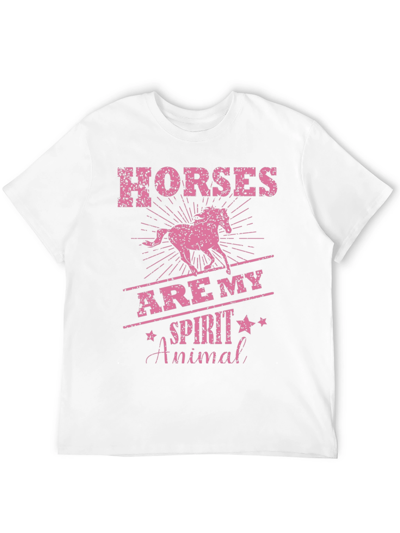 Horses Are My Spirit Animal Black T-Shirt