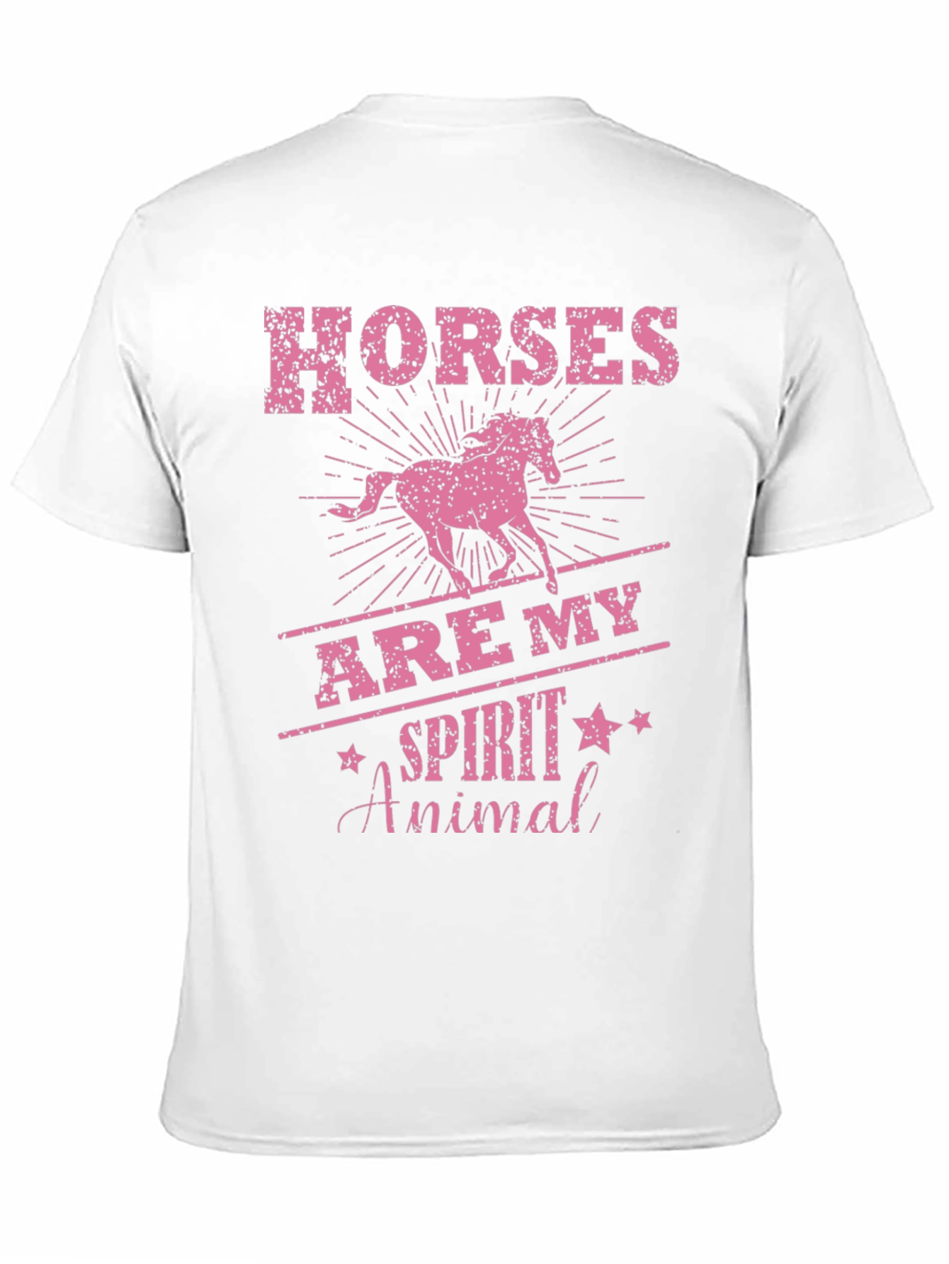 Horses Are My Spirit Animal Black T-Shirt