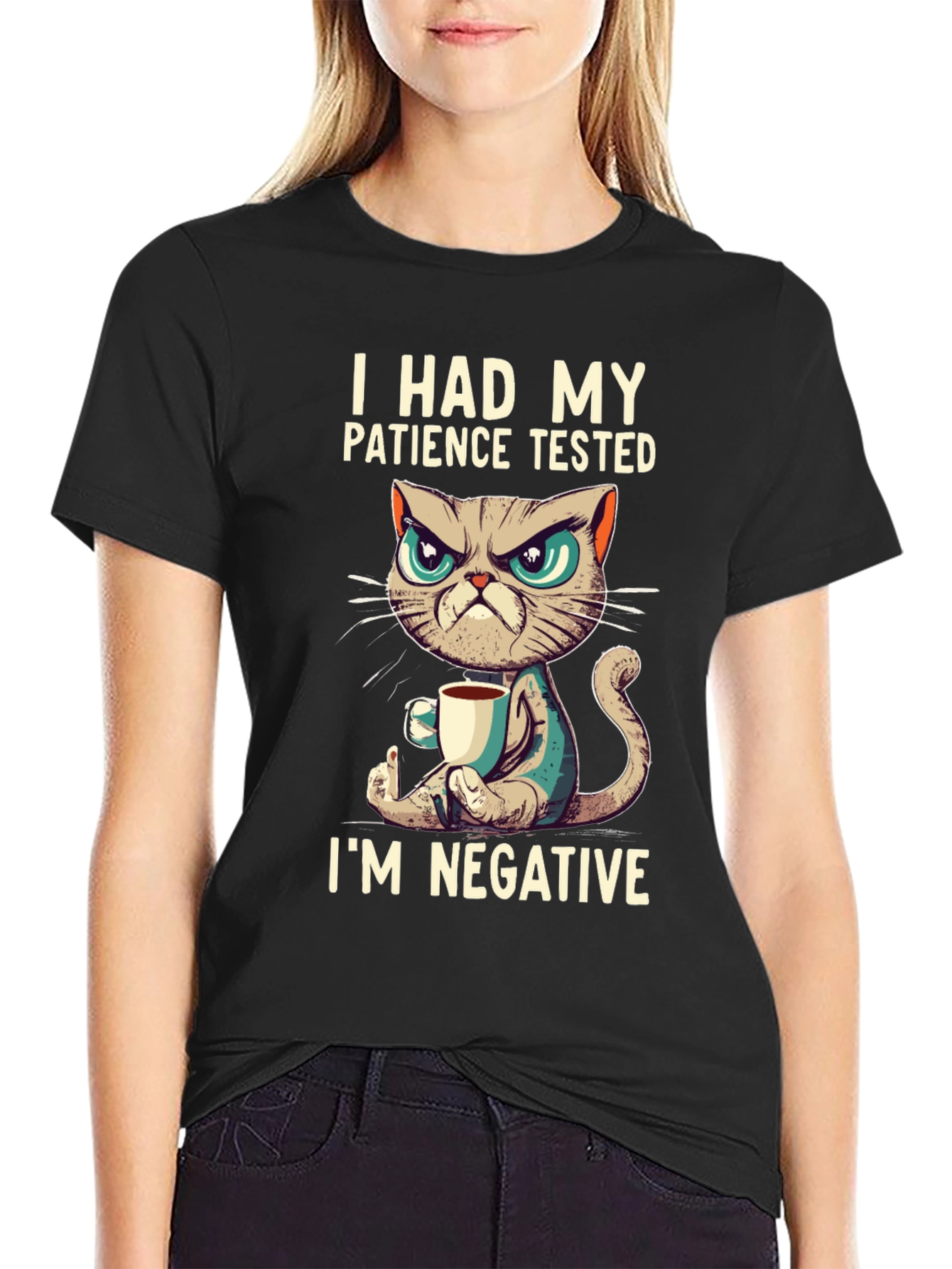 Patience Tested Funny Cat T-Shirt