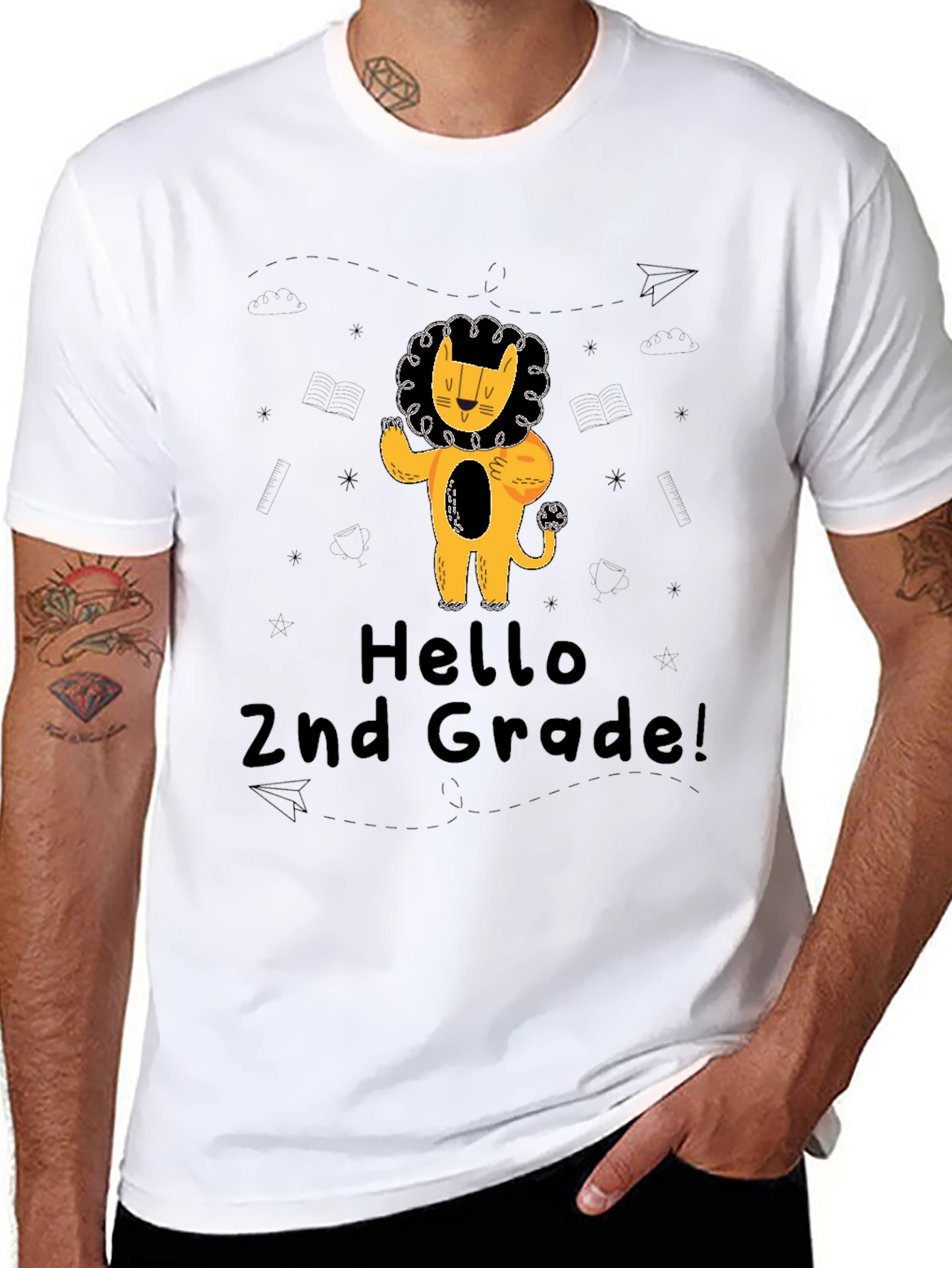 Hello 2nd Grade Lion T-Shirt