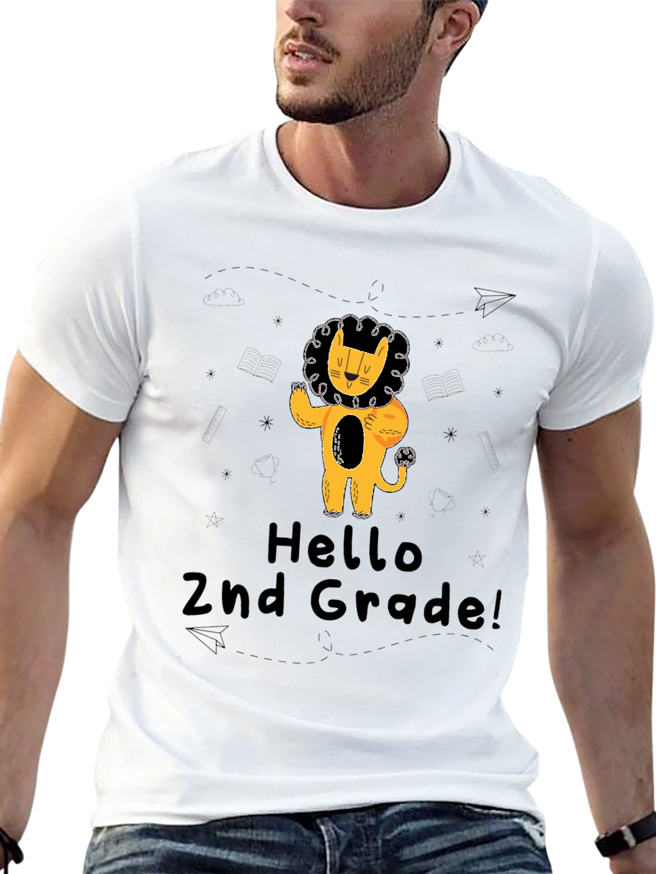 Hello 2nd Grade Lion T-Shirt