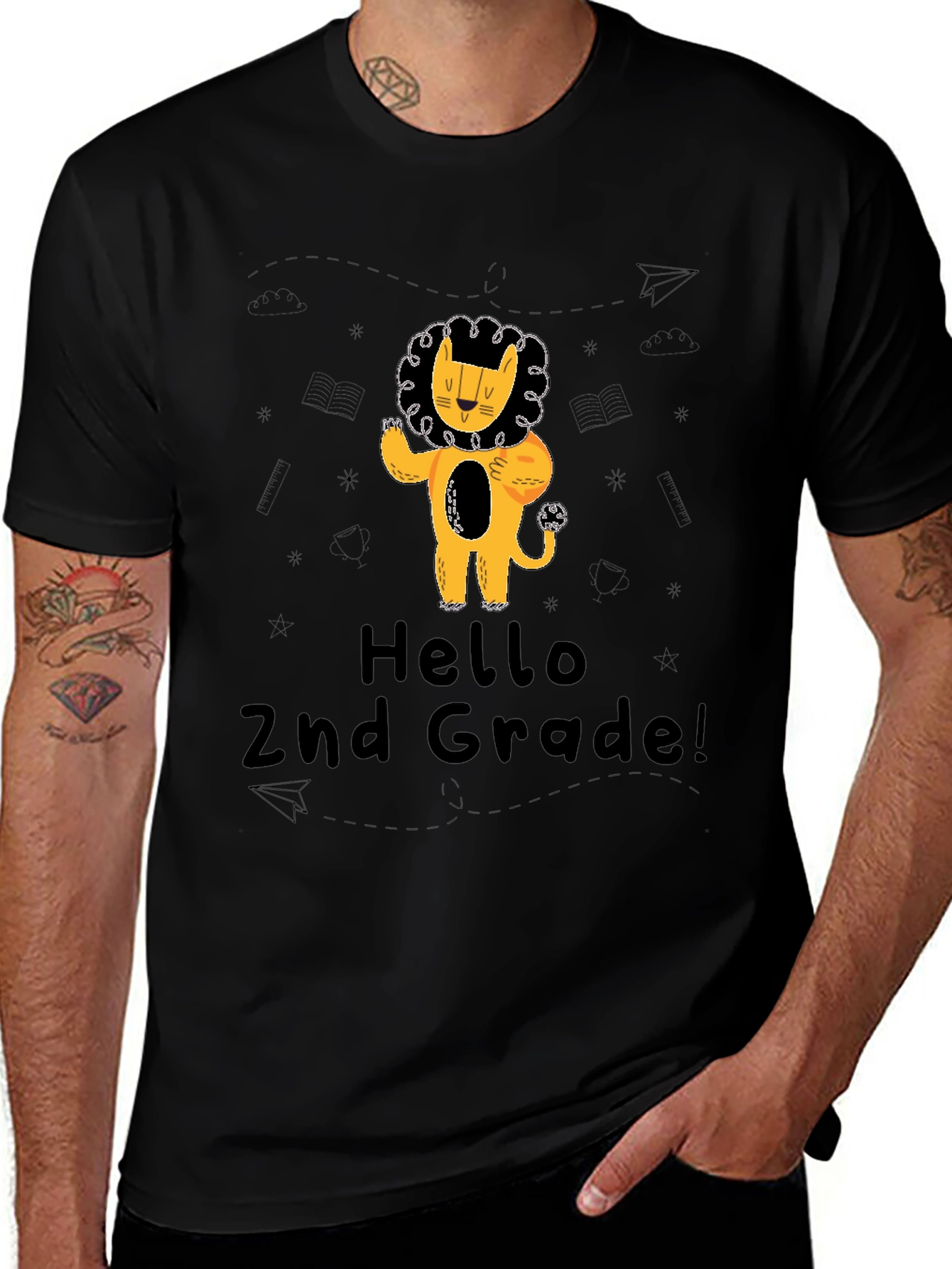 Hello 2nd Grade Lion T-Shirt