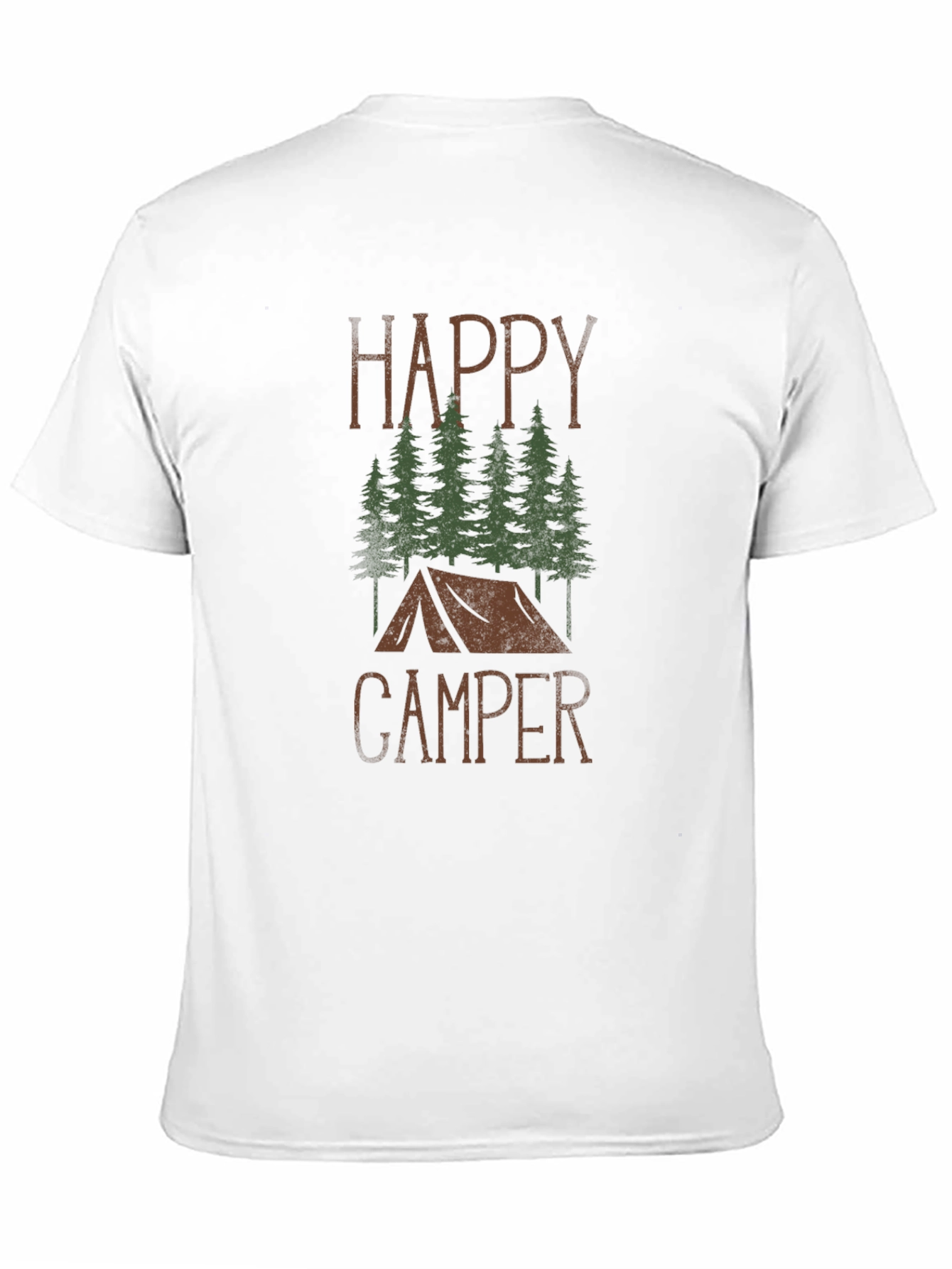 Happy Camper Graphic T-Shirt - Camping Adventure Tee