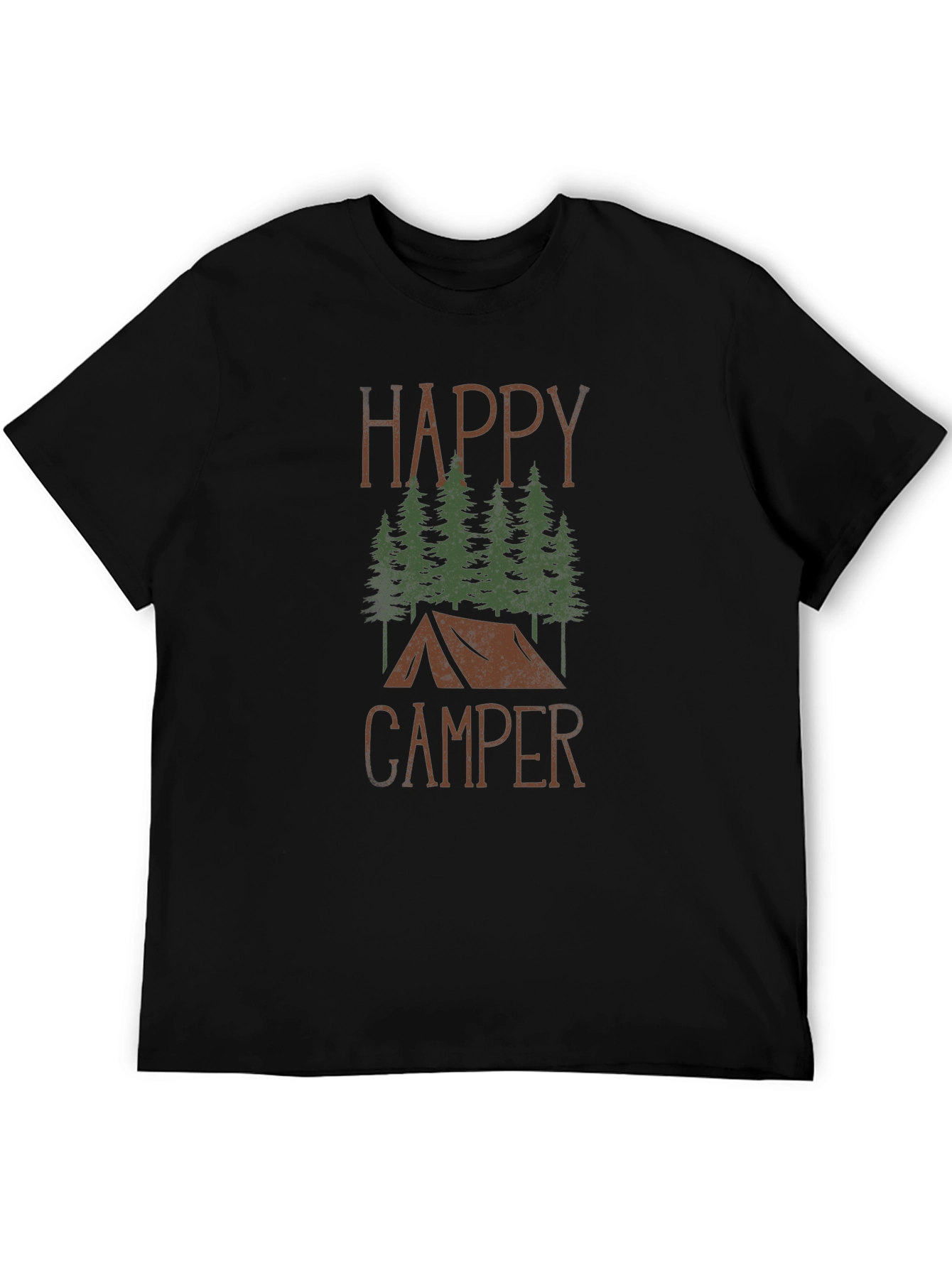 Happy Camper Graphic T-Shirt - Camping Adventure Tee