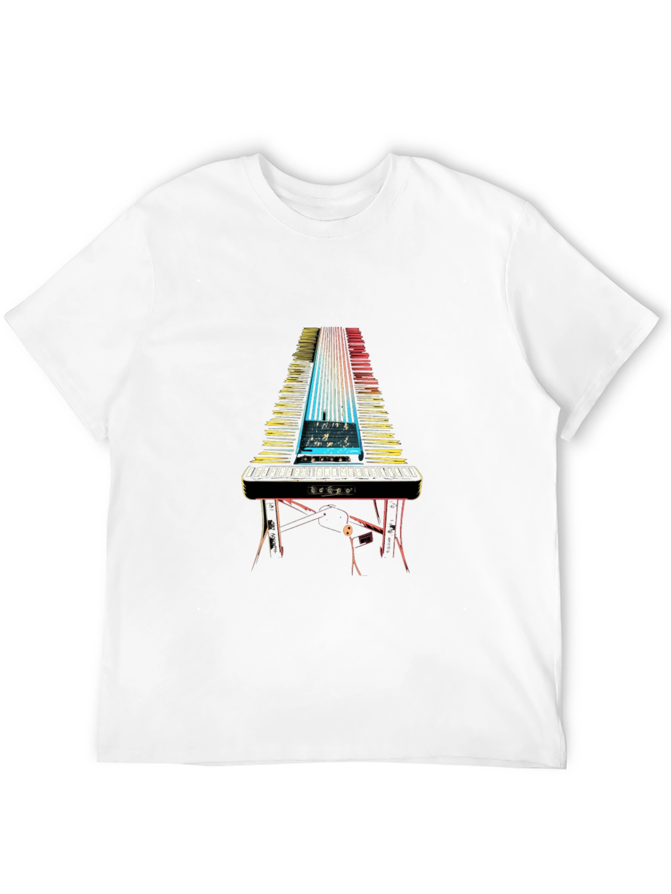 Keyboard Synthwave Tee - Musician Graphic T-Shirt