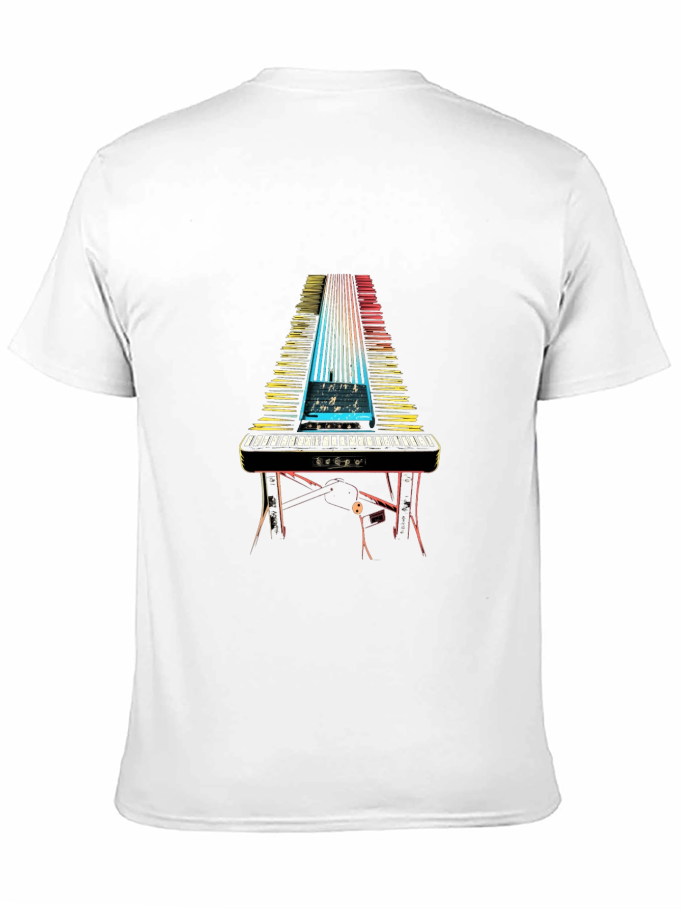 Keyboard Synthwave Tee - Musician Graphic T-Shirt