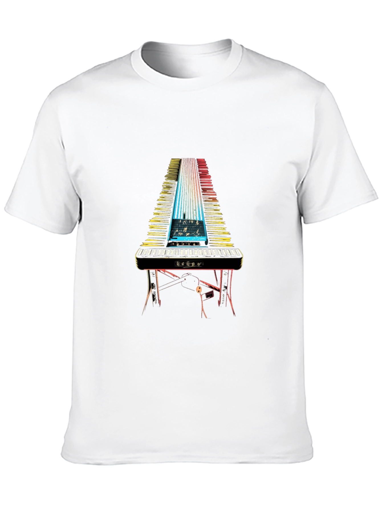 Keyboard Synthwave Tee - Musician Graphic T-Shirt
