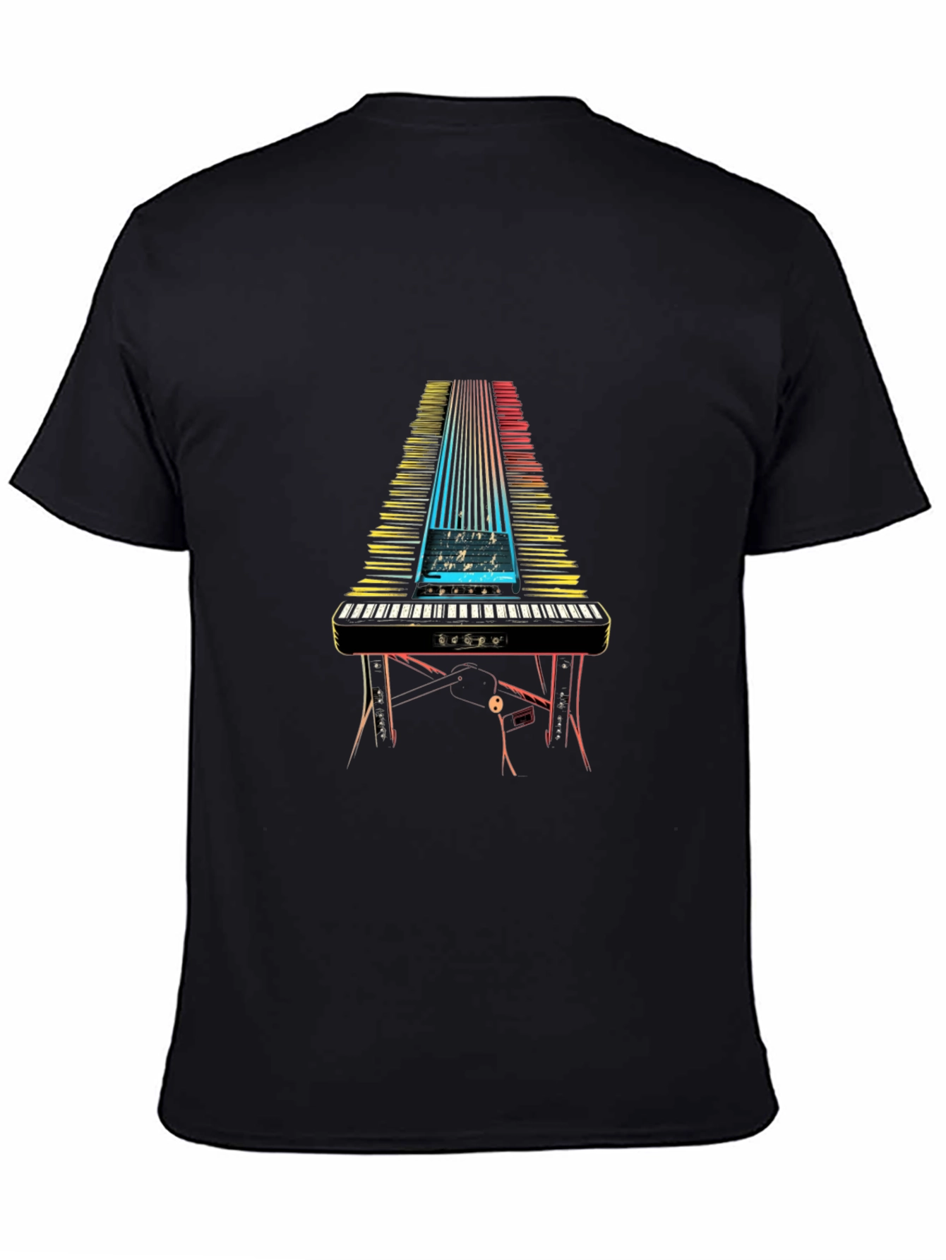 Keyboard Synthwave Tee - Musician Graphic T-Shirt