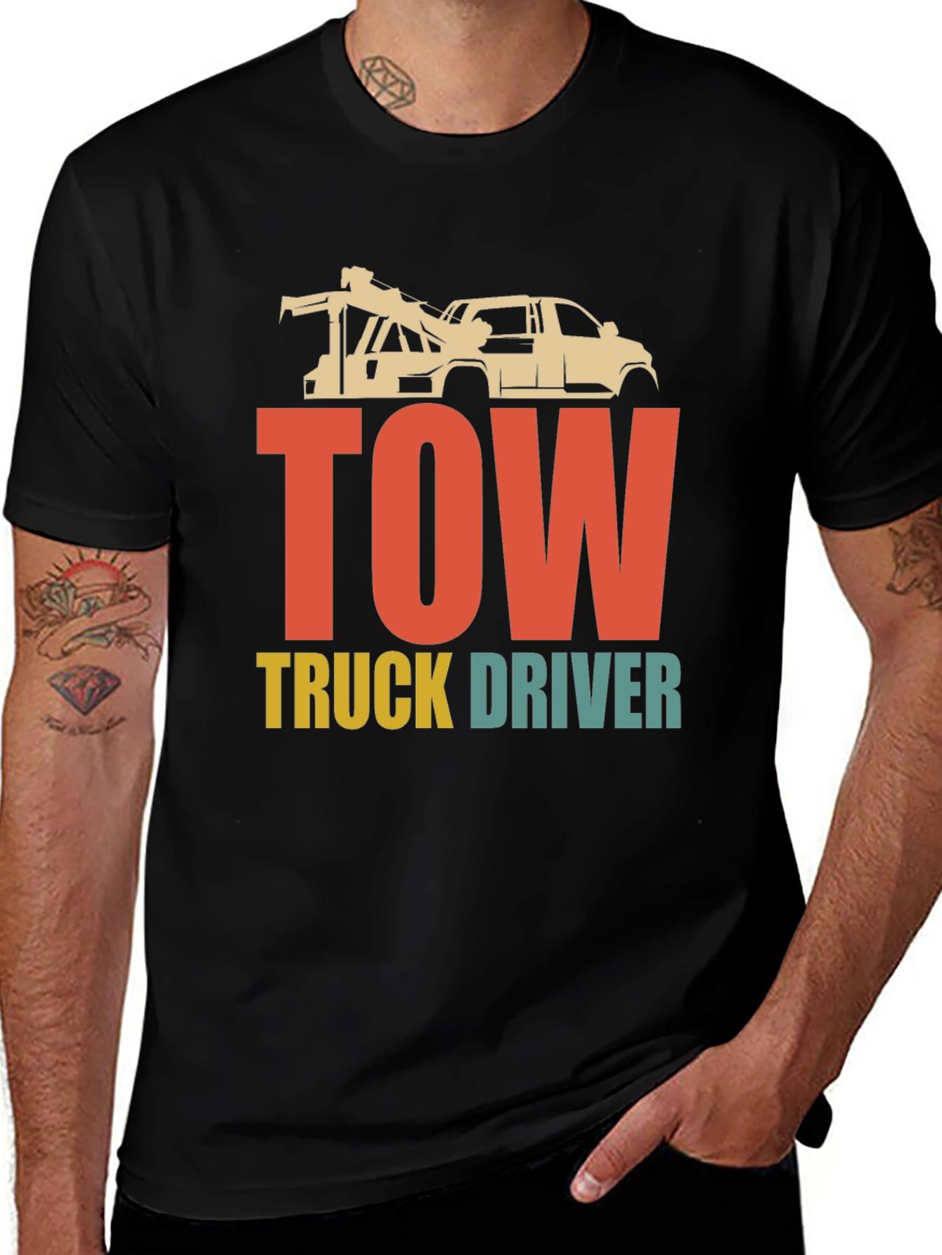 Tow Truck Driver Graphic T-Shirt