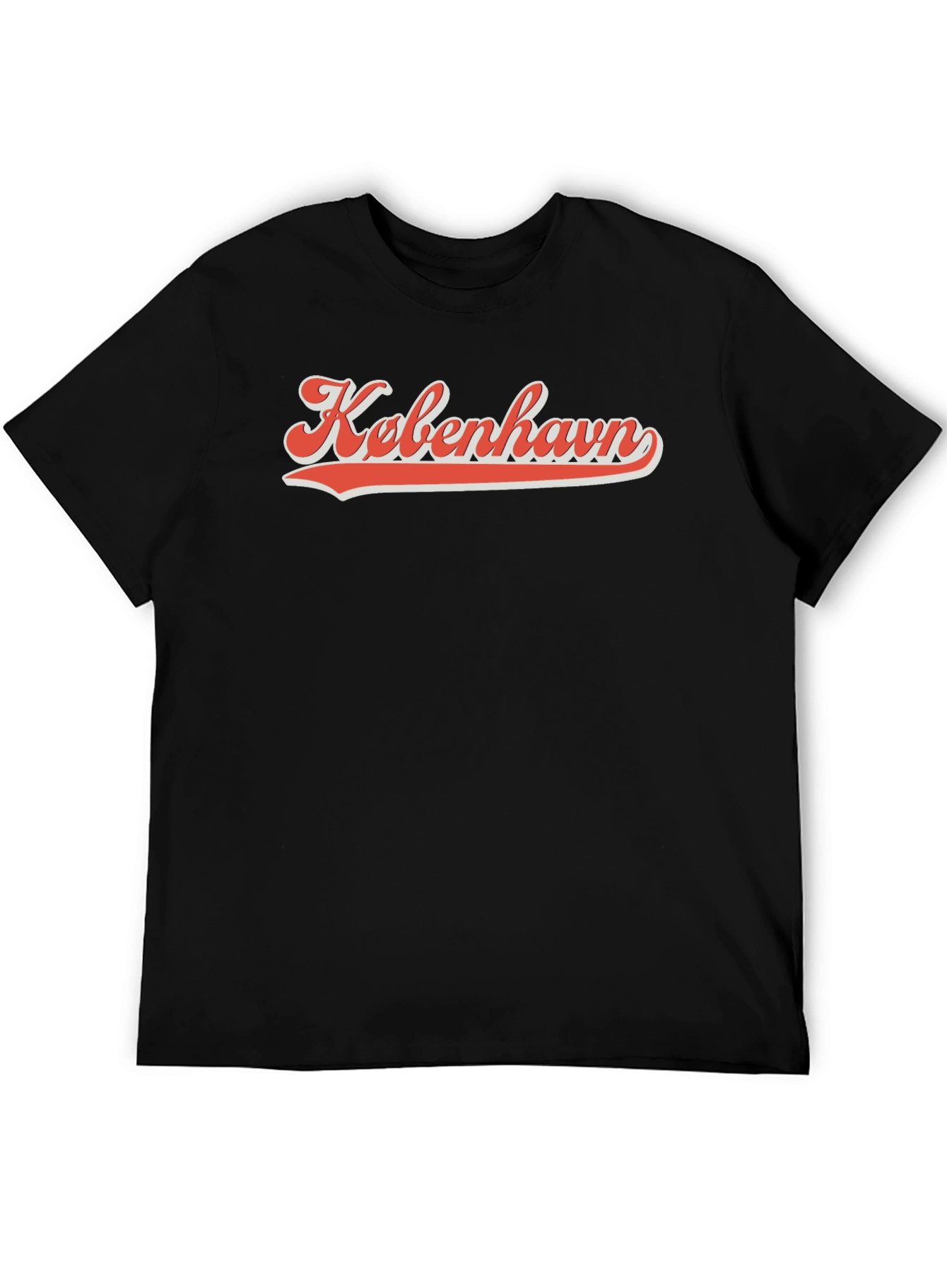 Kobenhavn Black T-Shirt - Retro Style
