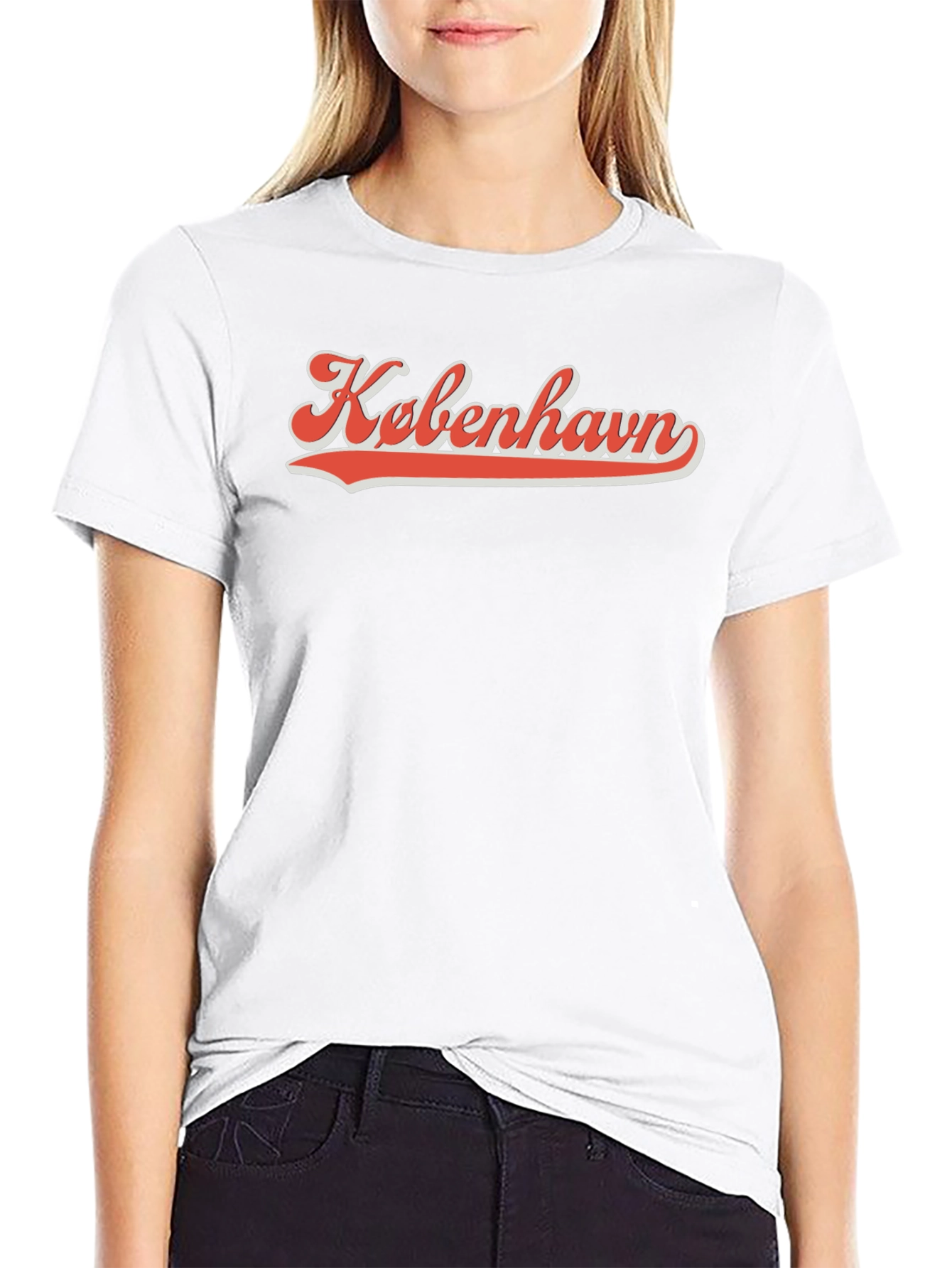 Kobenhavn Black T-Shirt - Retro Style