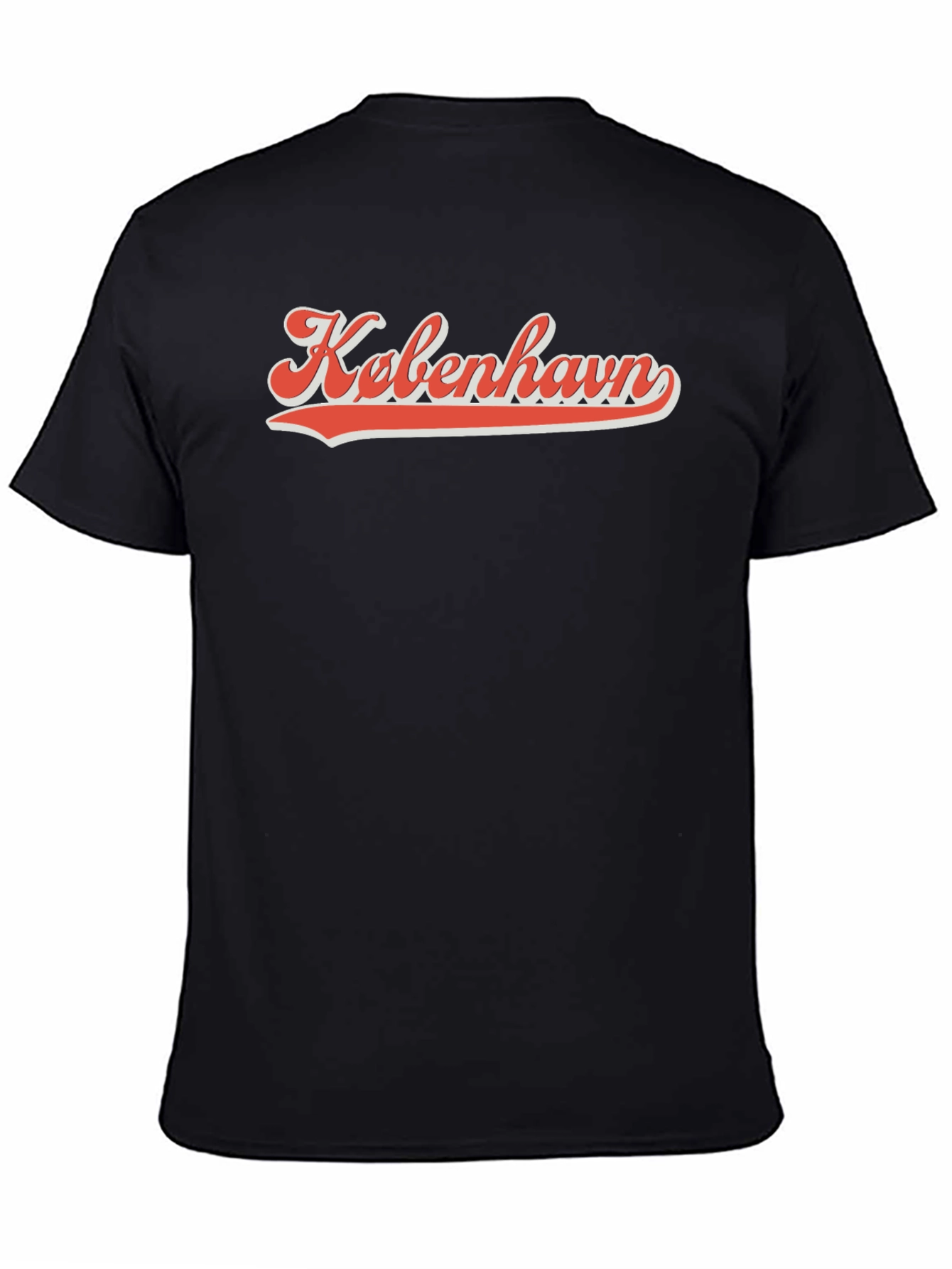 Kobenhavn Black T-Shirt - Retro Style
