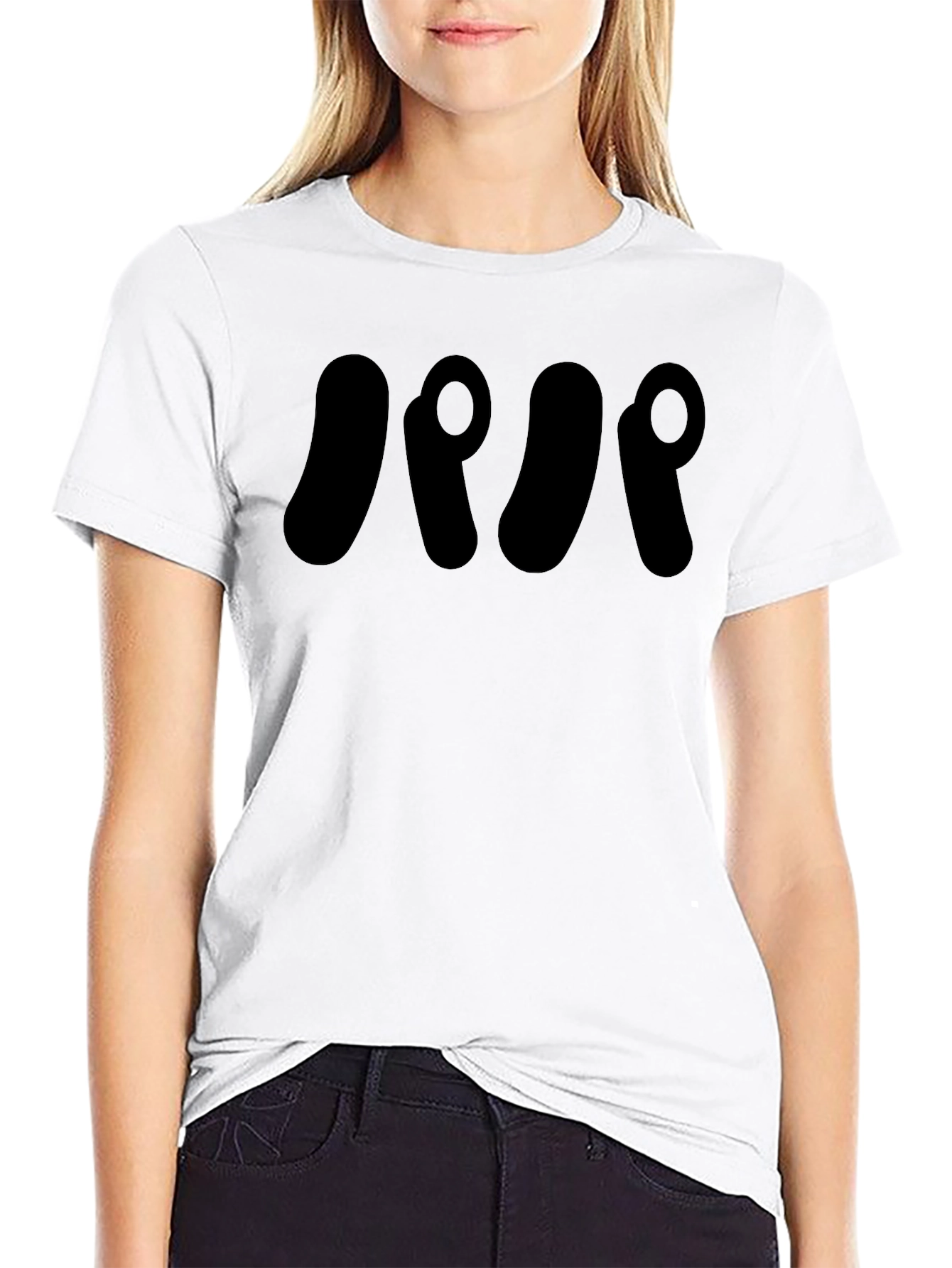 Abstract Black Graphic Tee - Stylish & Unique Design