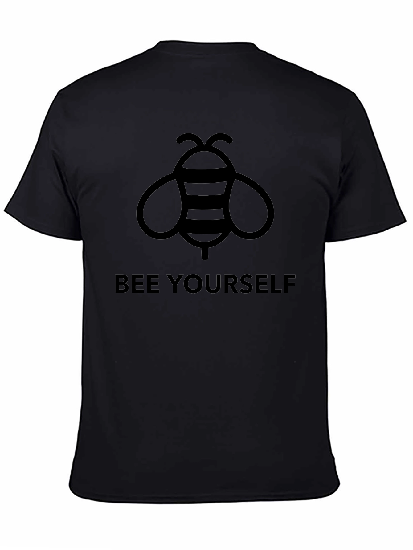 Bee Yourself Graphic T-Shirt - Black Cotton Tee