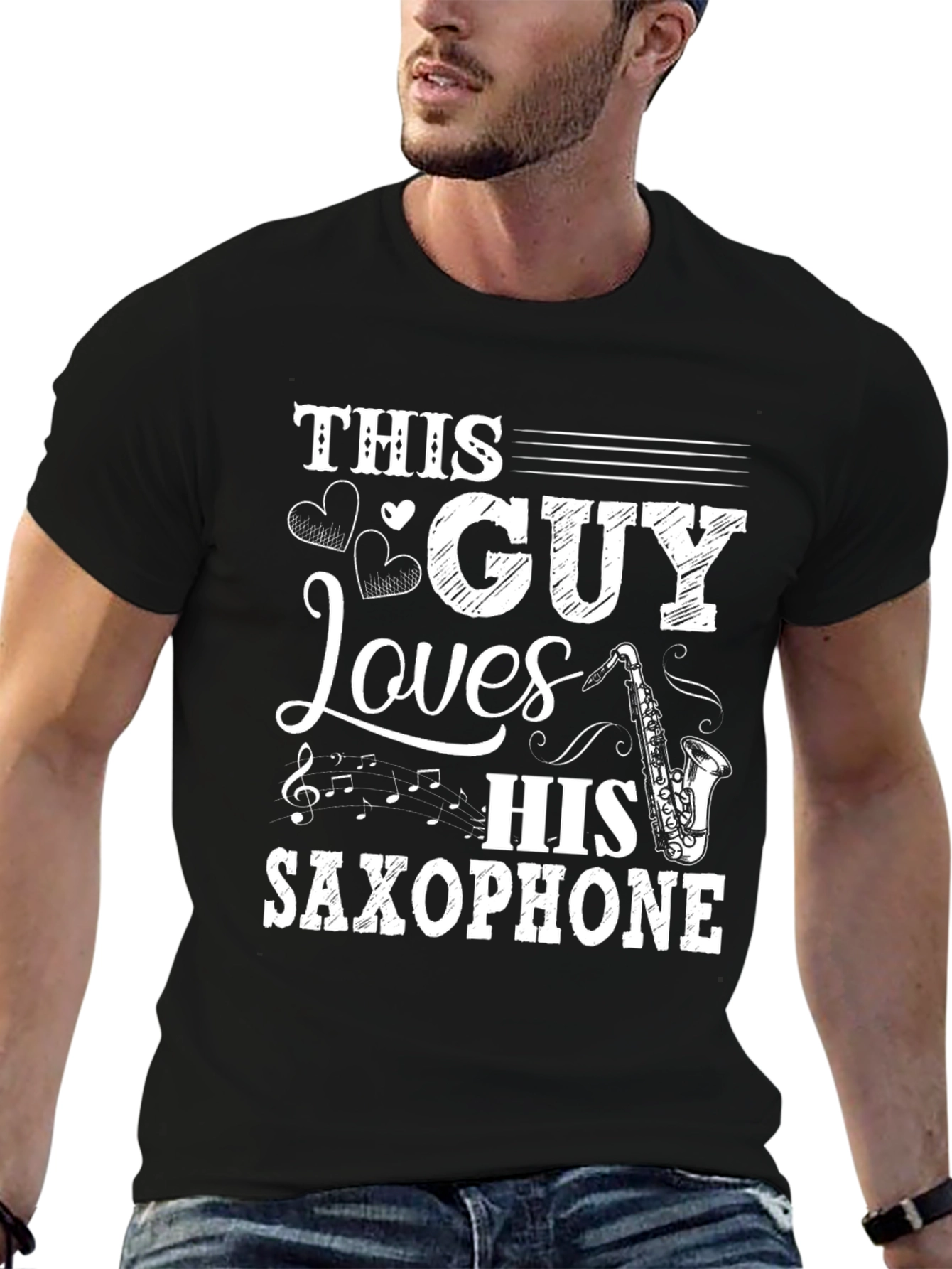 This Guy Loves His Saxophone T-Shirt