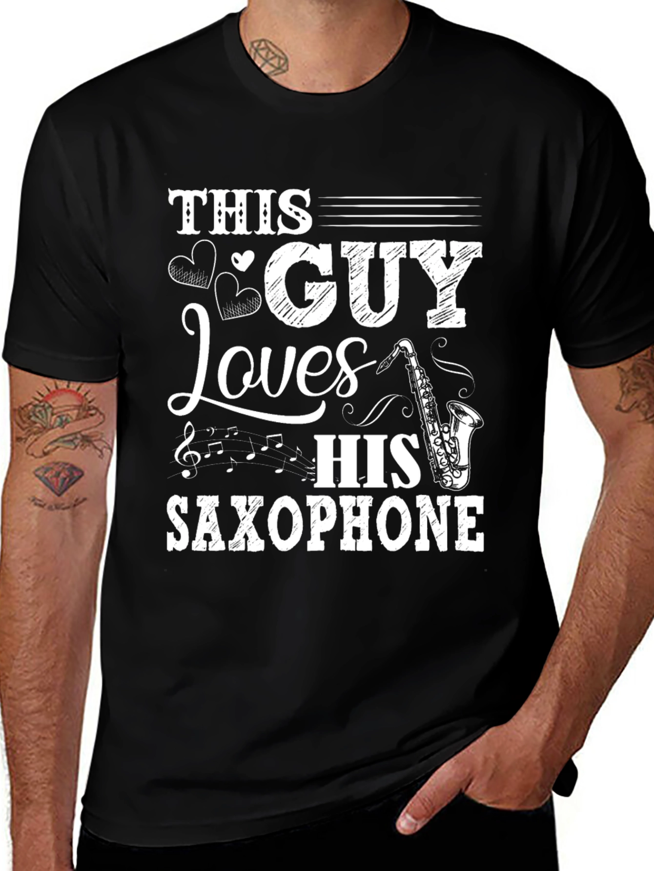 This Guy Loves His Saxophone T-Shirt