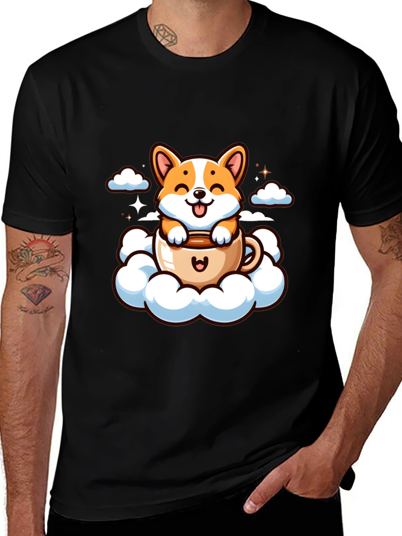 Cute Corgi in Cup Tee