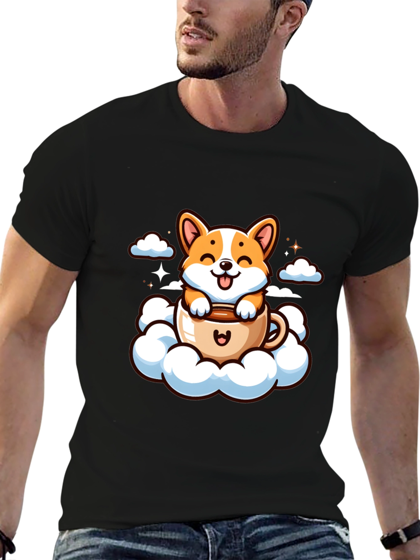 Cute Corgi in Cup Tee