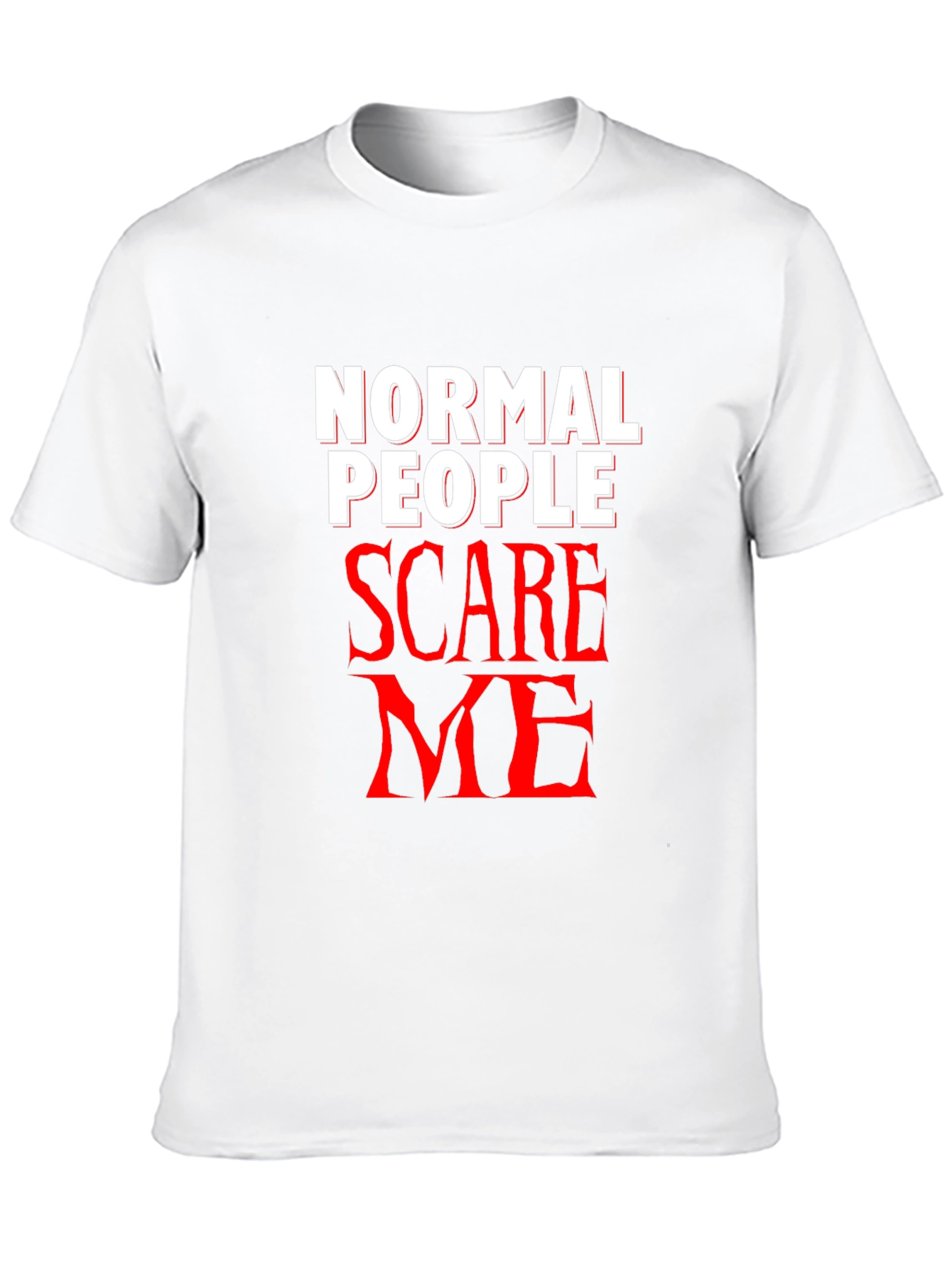 Normal People Scare Me Black T-Shirt