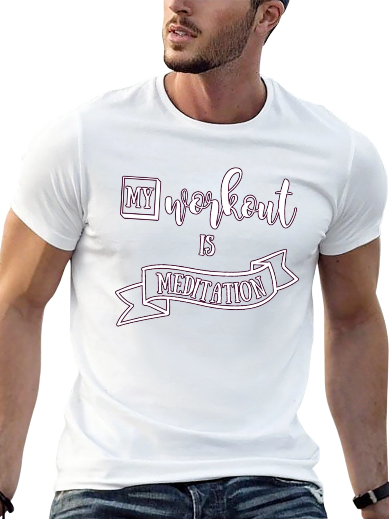 Workout is Meditation T-Shirt | Gym Apparel