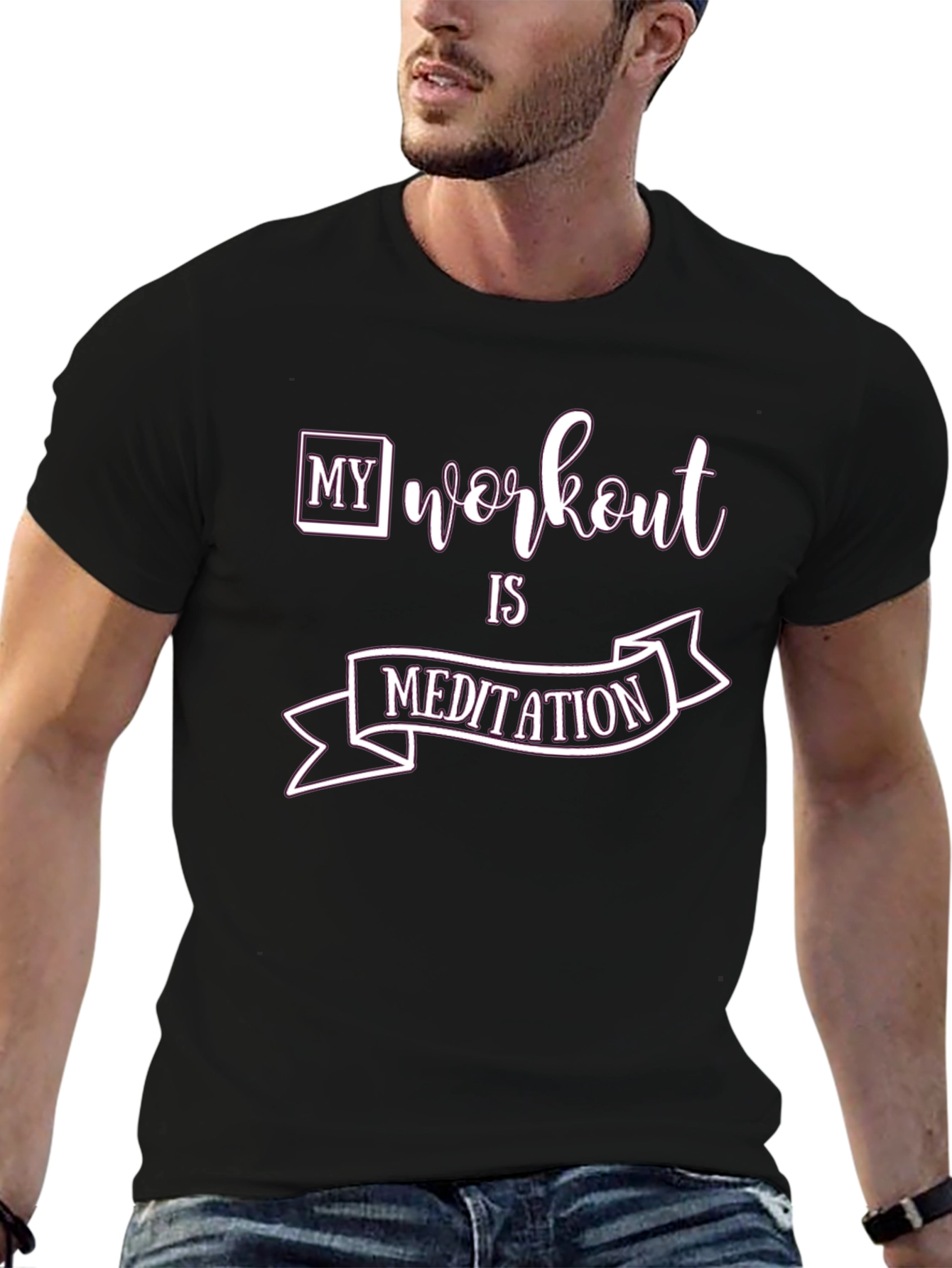 Workout is Meditation T-Shirt | Gym Apparel