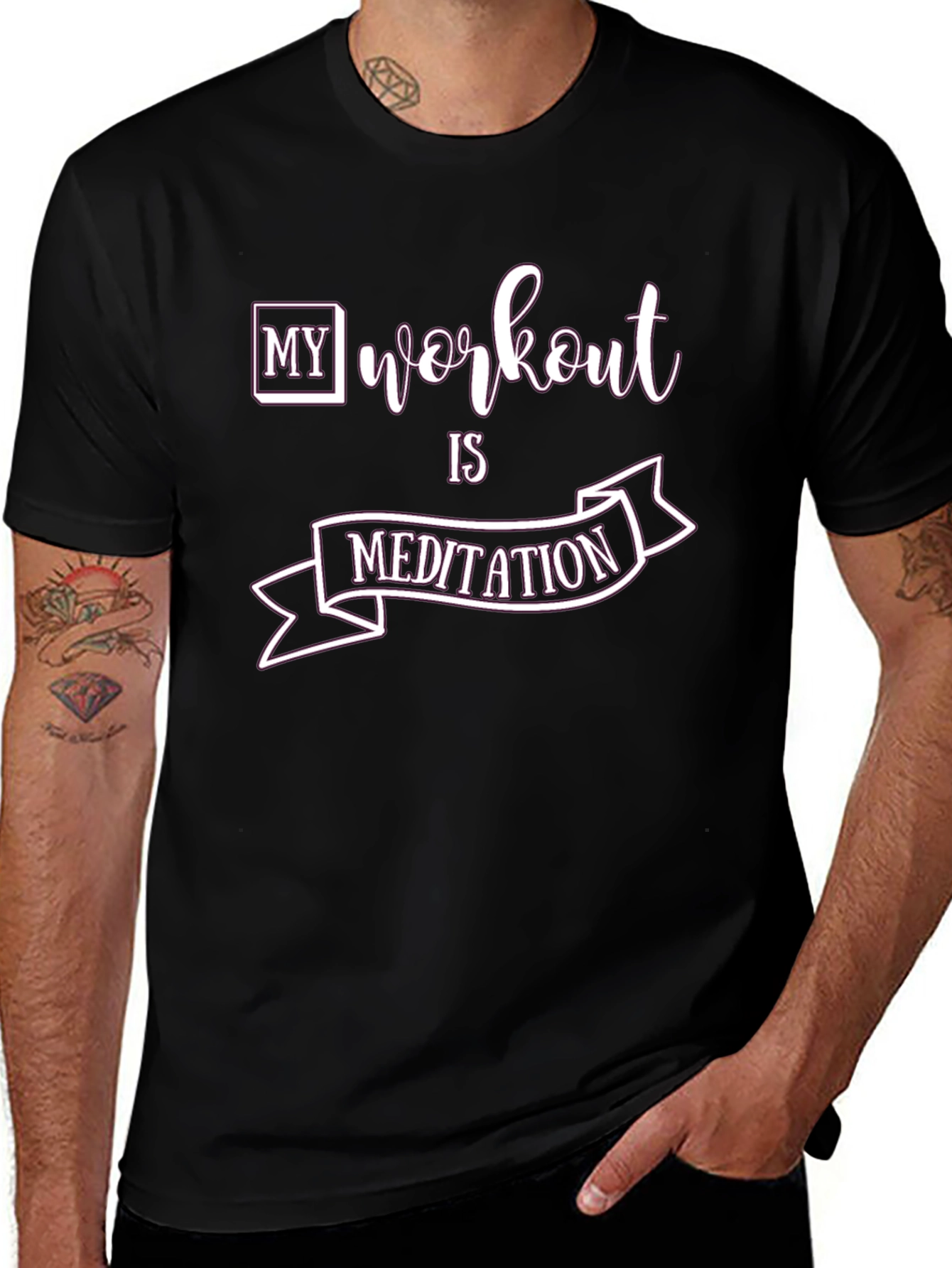 Workout is Meditation T-Shirt | Gym Apparel