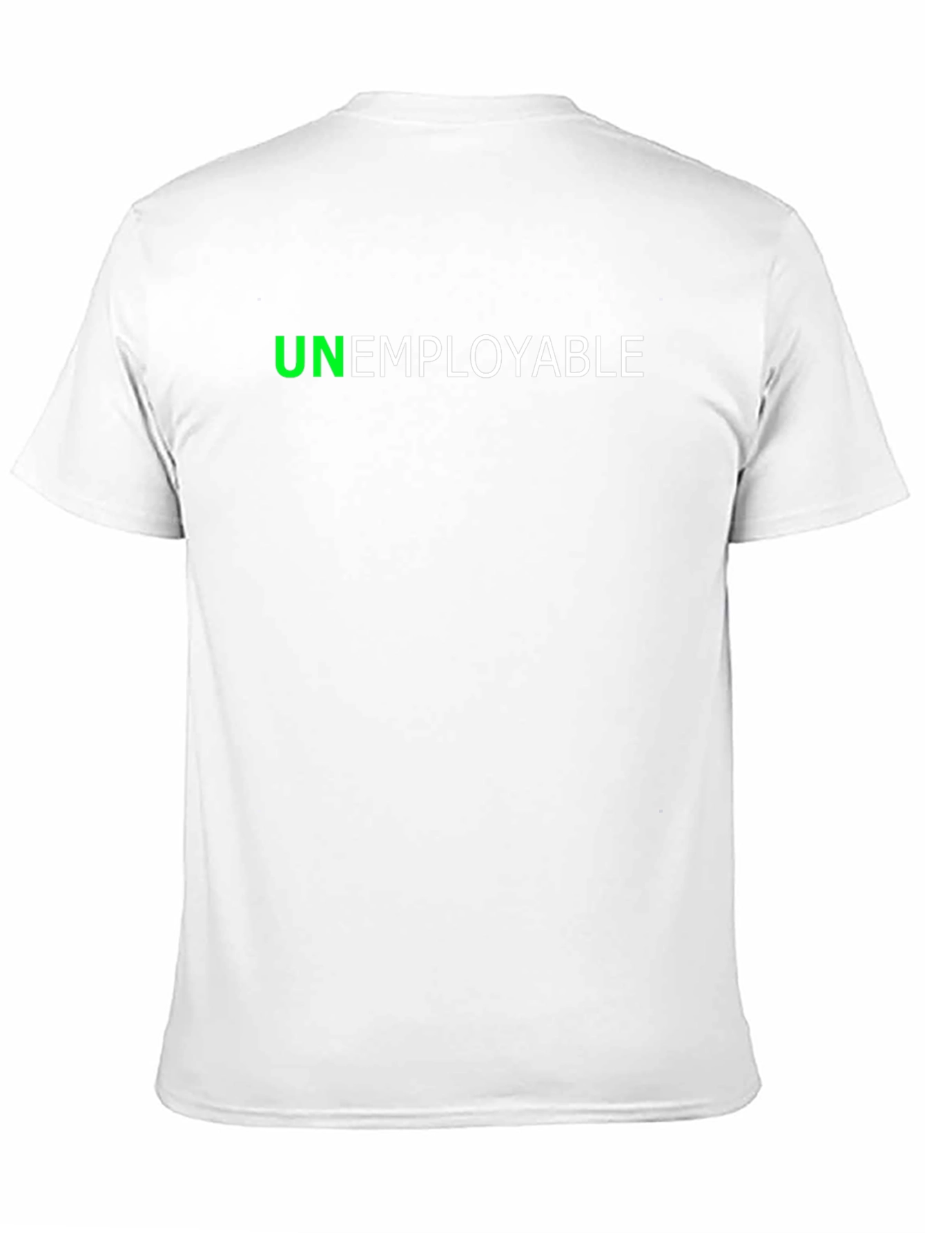 Unemployable Graphic Tee - Bold Black T-Shirt
