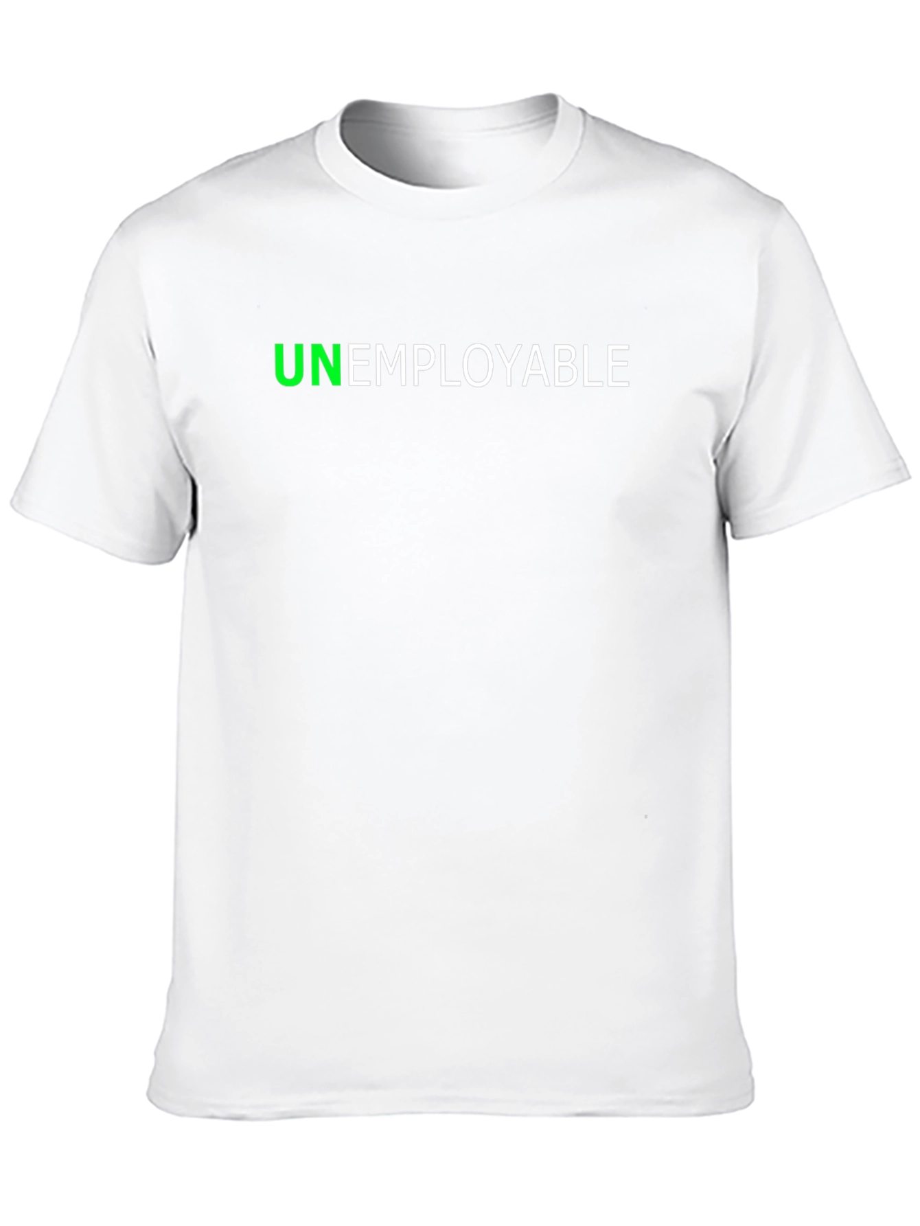 Unemployable Graphic Tee - Bold Black T-Shirt
