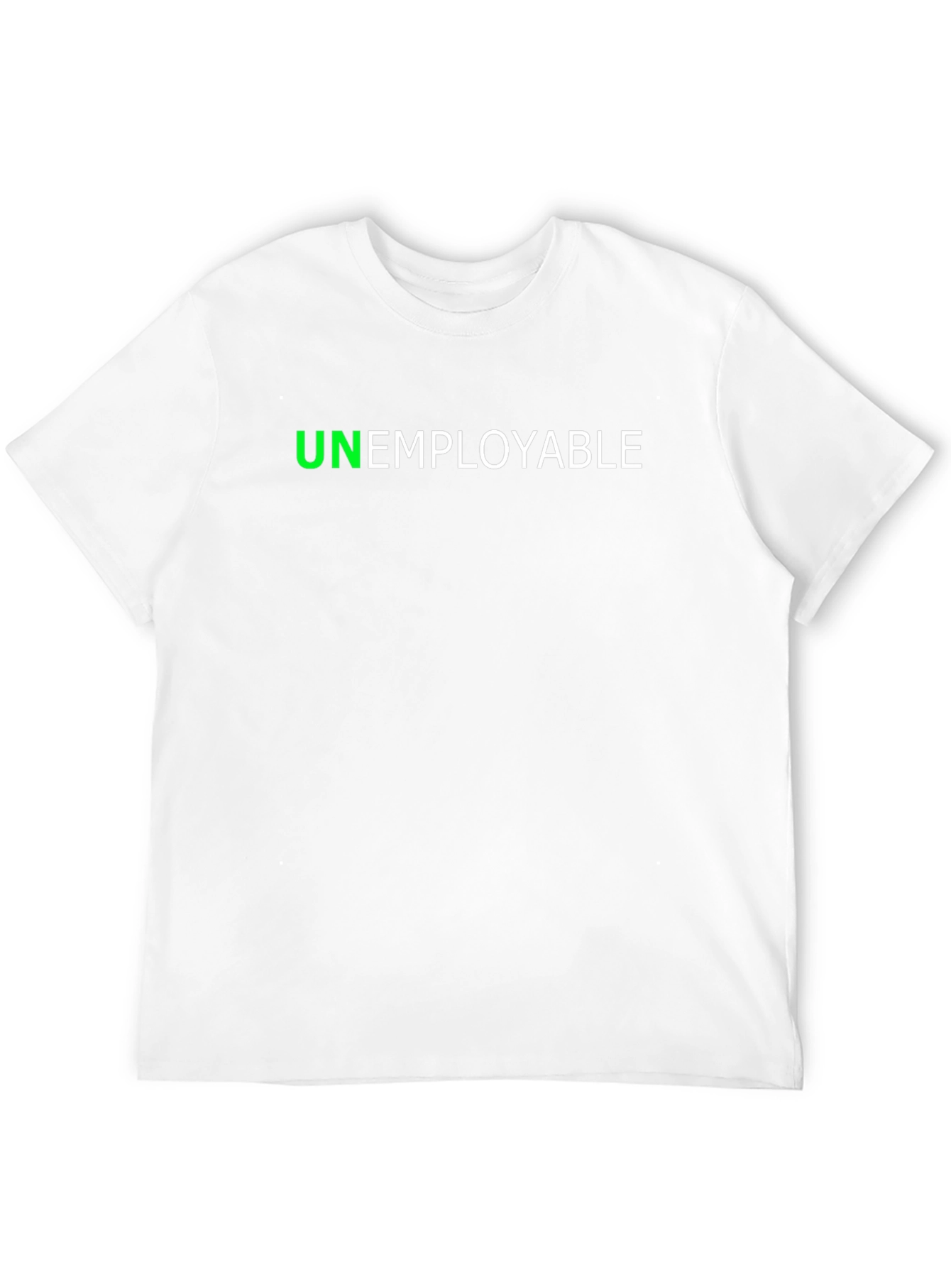 Unemployable Graphic Tee - Bold Black T-Shirt