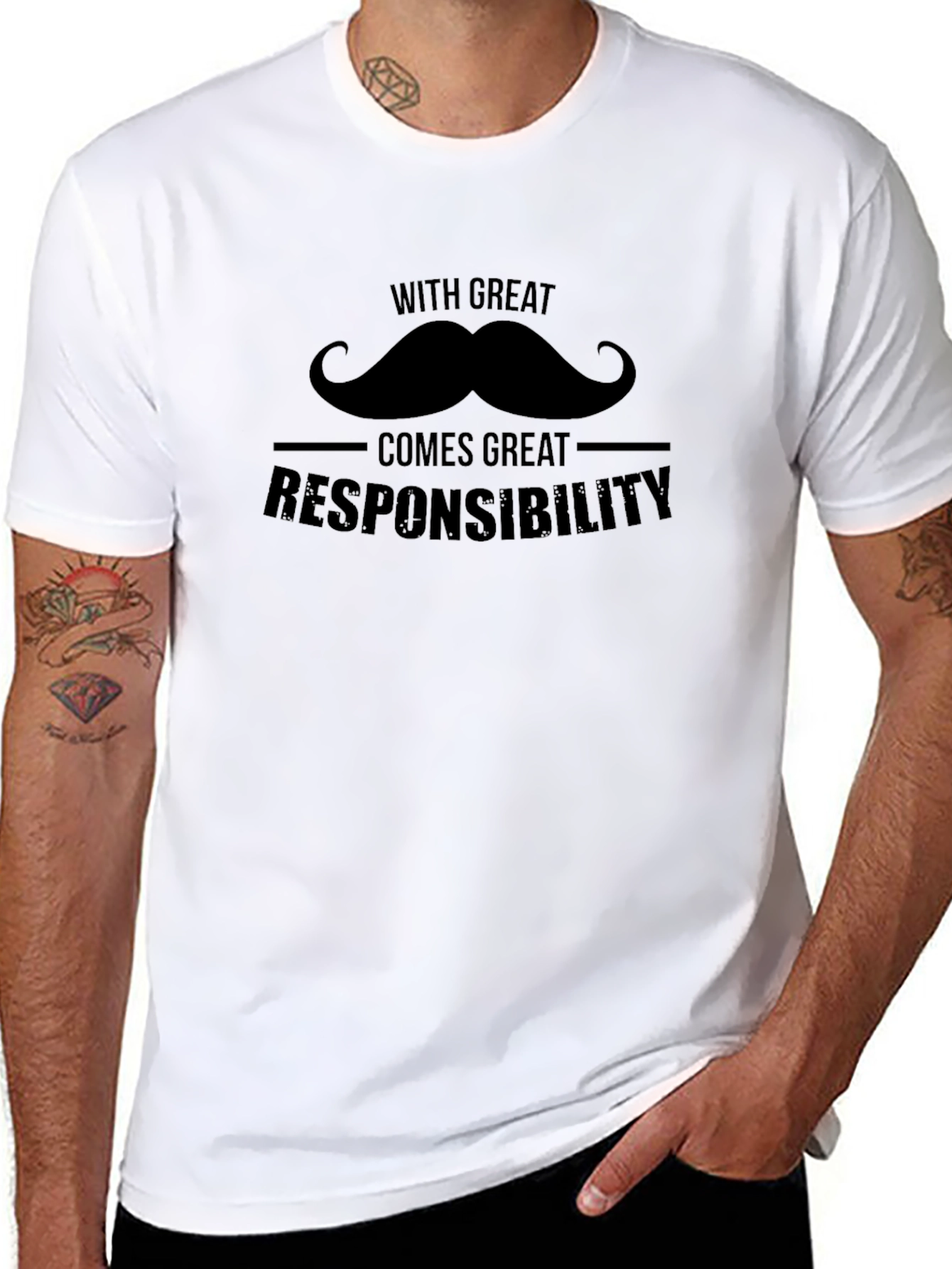 Great Mustache Responsibility T-Shirt