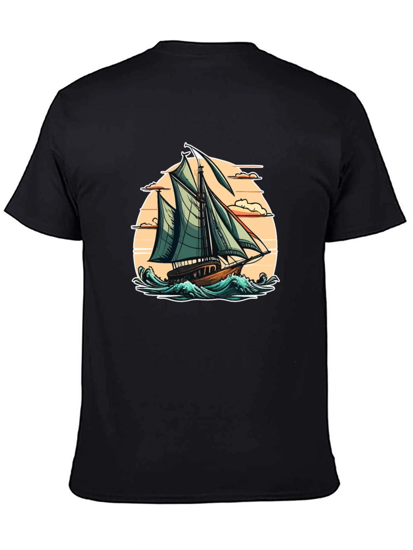 Sailboat Graphic Tee - Coastal Style