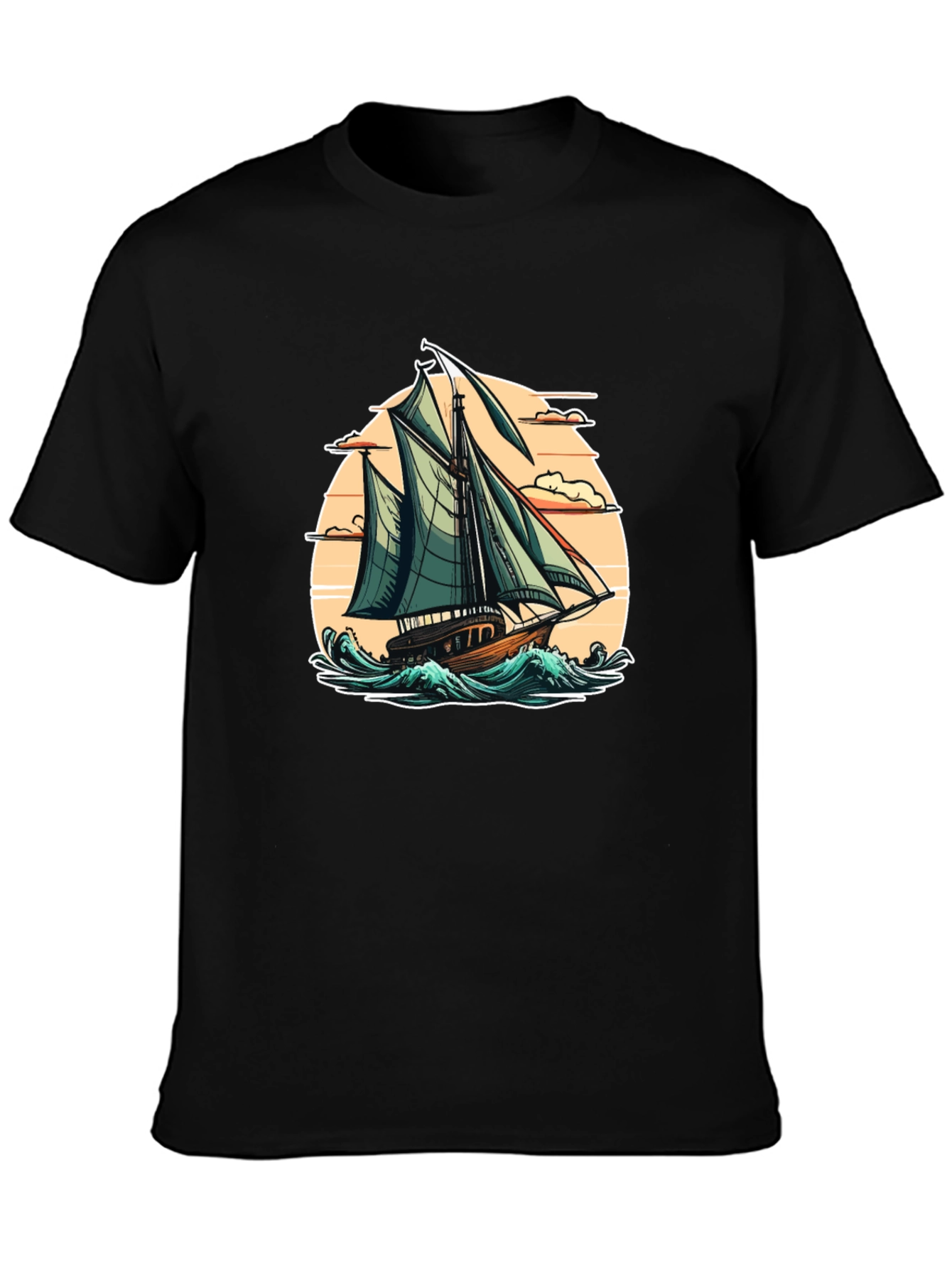 Sailboat Graphic Tee - Coastal Style