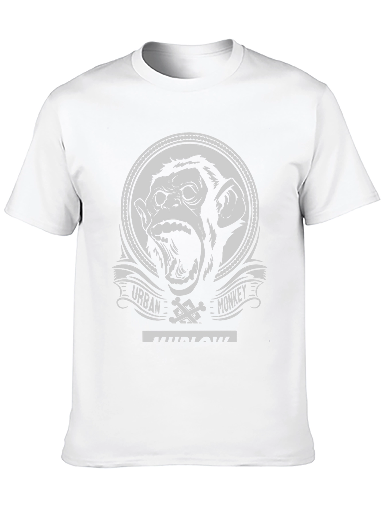Urban Monkey Black Graphic T-Shirt
