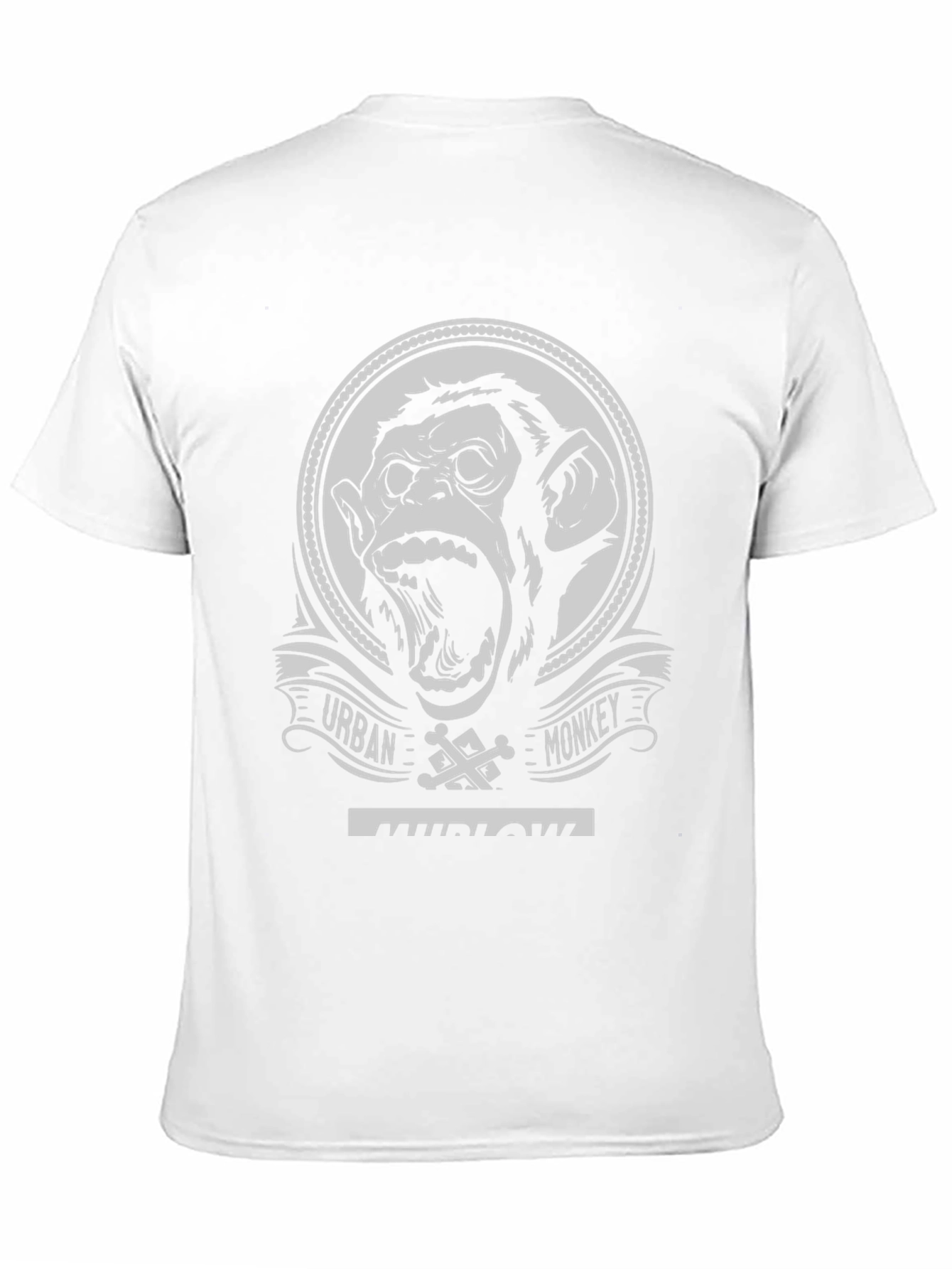 Urban Monkey Black Graphic T-Shirt