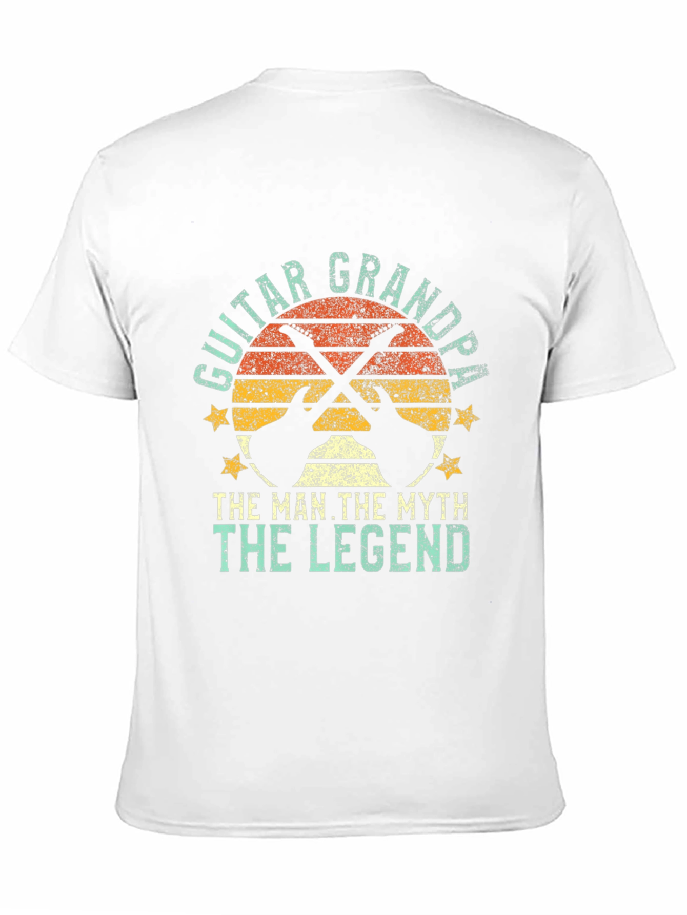 Guitar Grandpa Graphic Tee: The Man Myth Legend T-Shirt