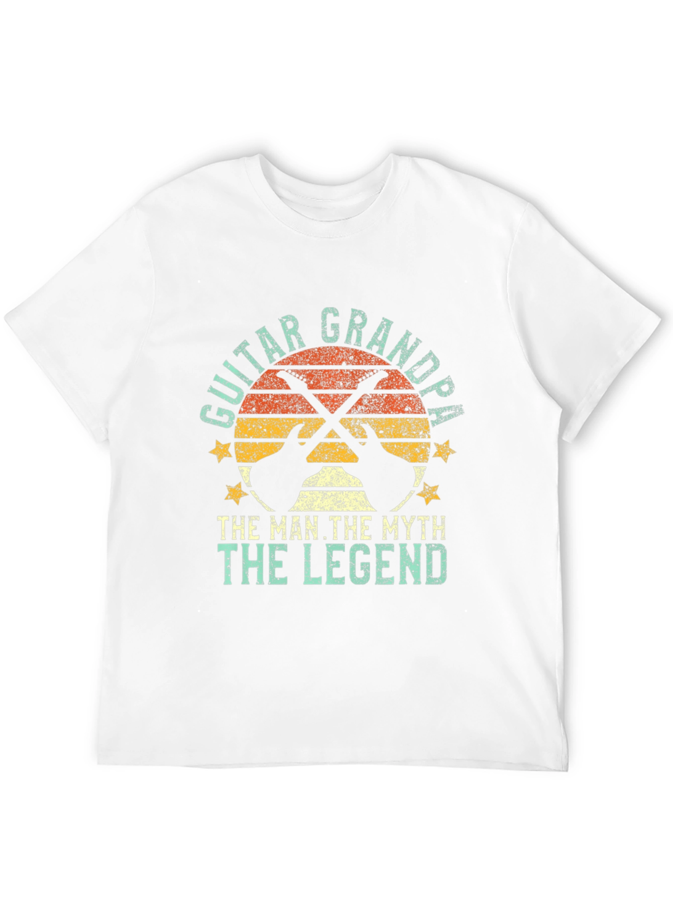 Guitar Grandpa Graphic Tee: The Man Myth Legend T-Shirt