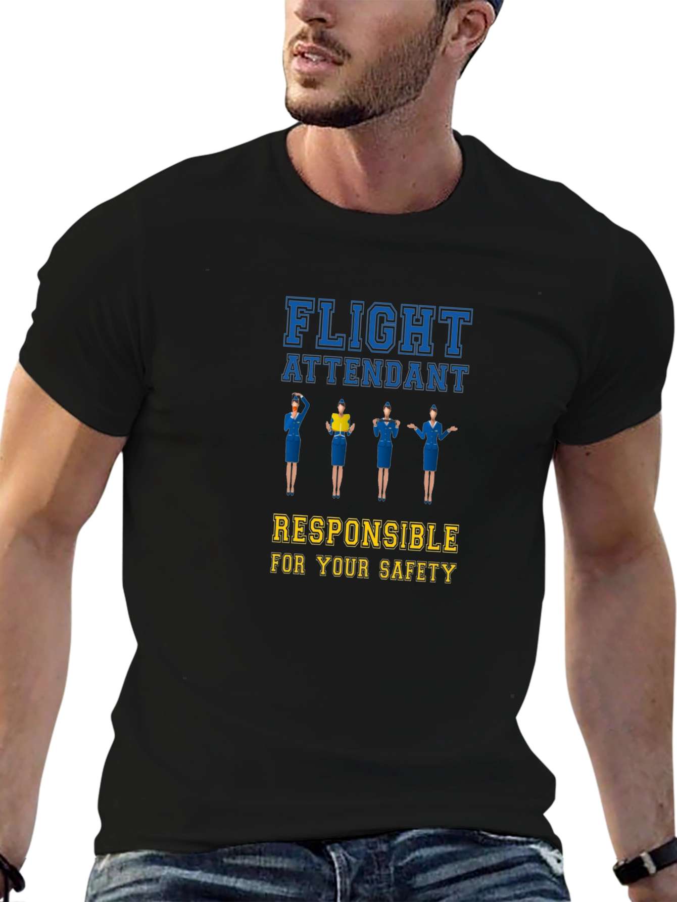 Flight Attendant Responsible for Your Safety T-Shirt
