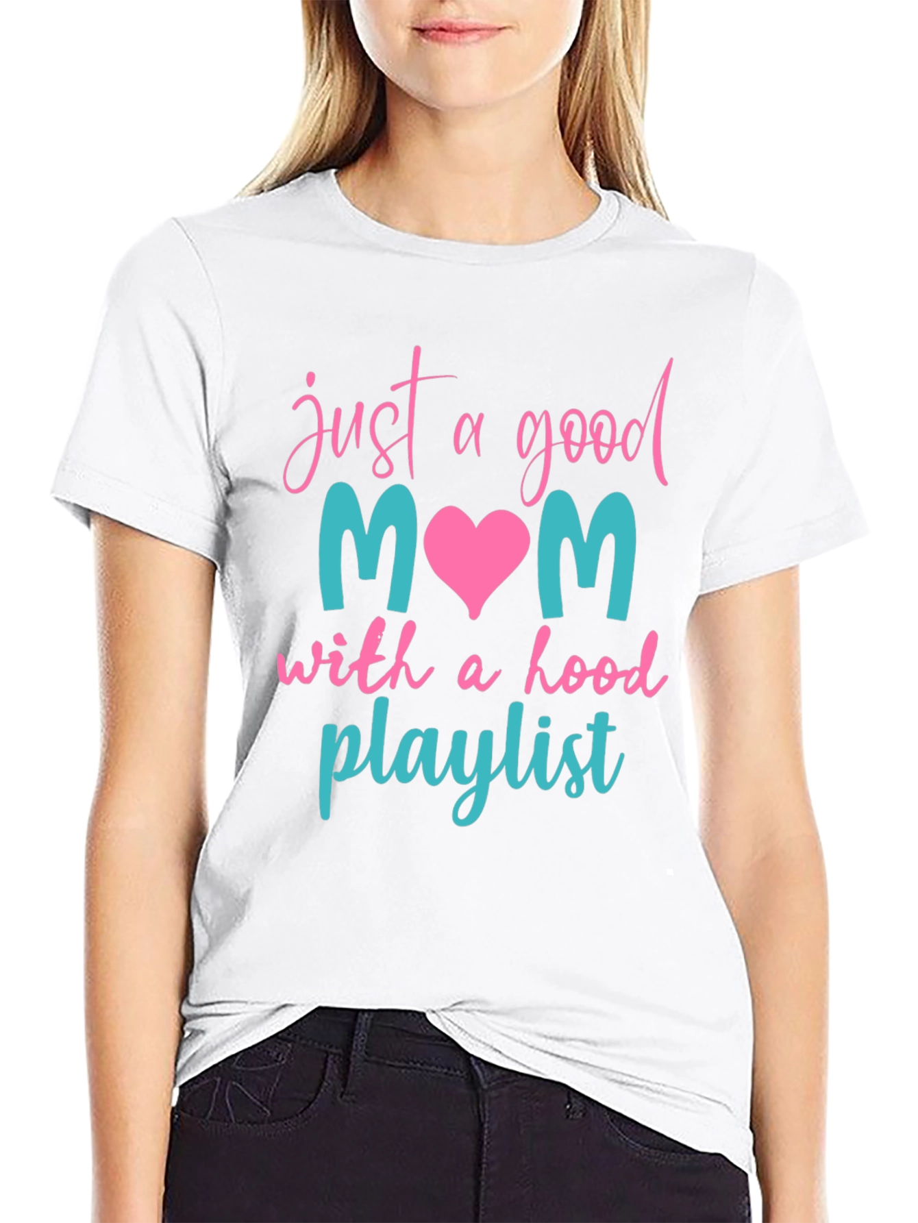 Good Mom Hood Playlist T-Shirt
