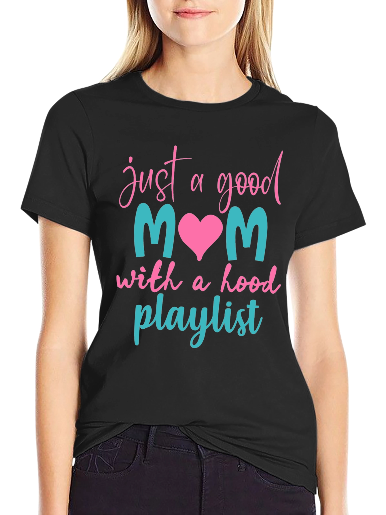 Good Mom Hood Playlist T-Shirt