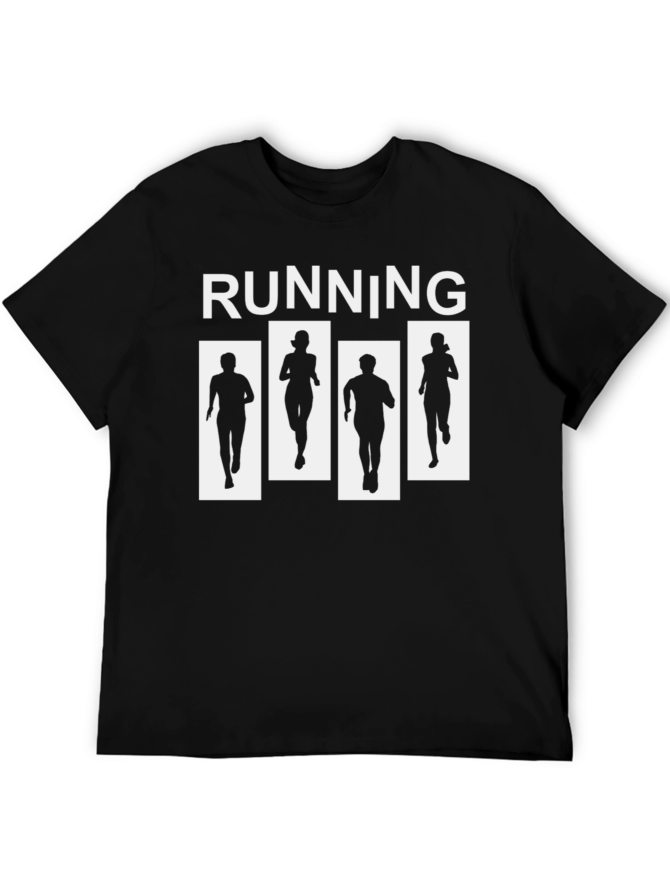 Running Silhouette T-Shirt - Black