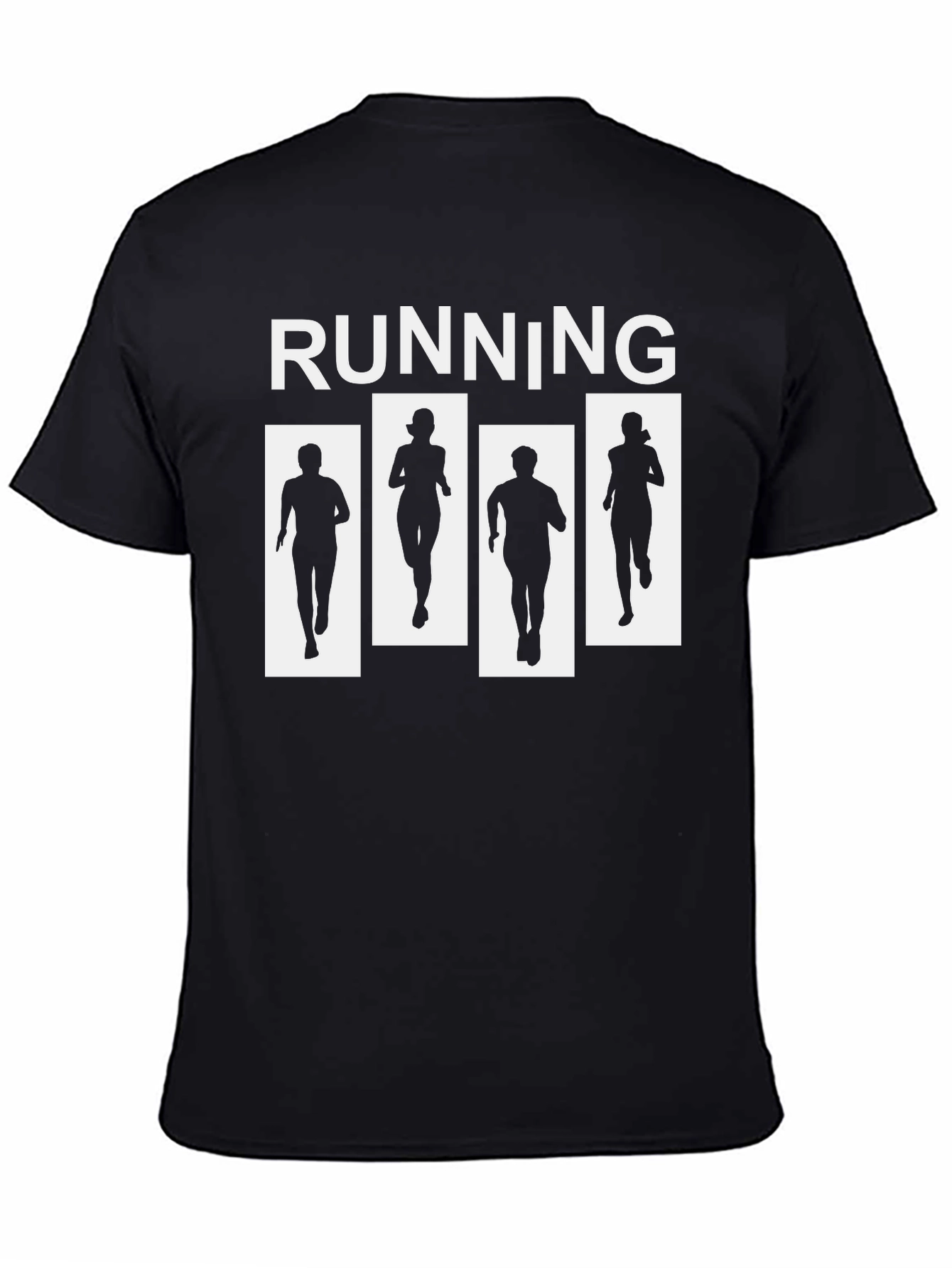 Running Silhouette T-Shirt - Black