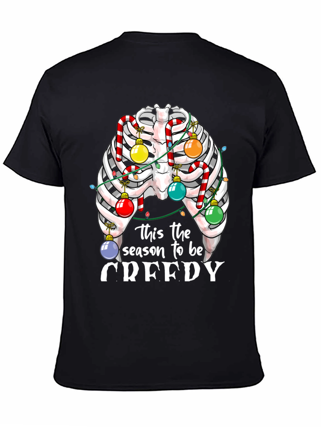 Creepy Christmas Skeleton T-Shirt
