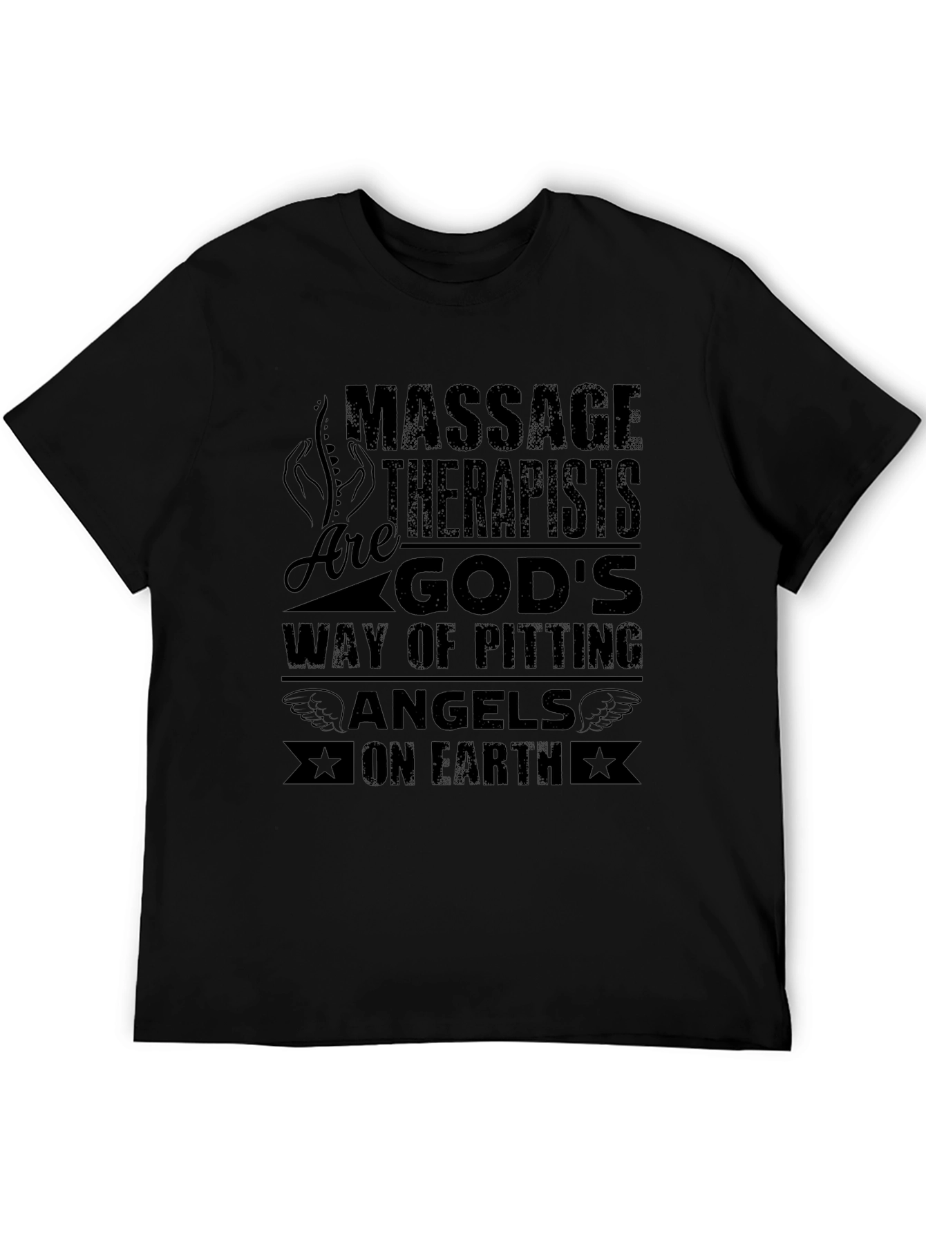 Massage Therapist Angels on Earth Graphic Tee