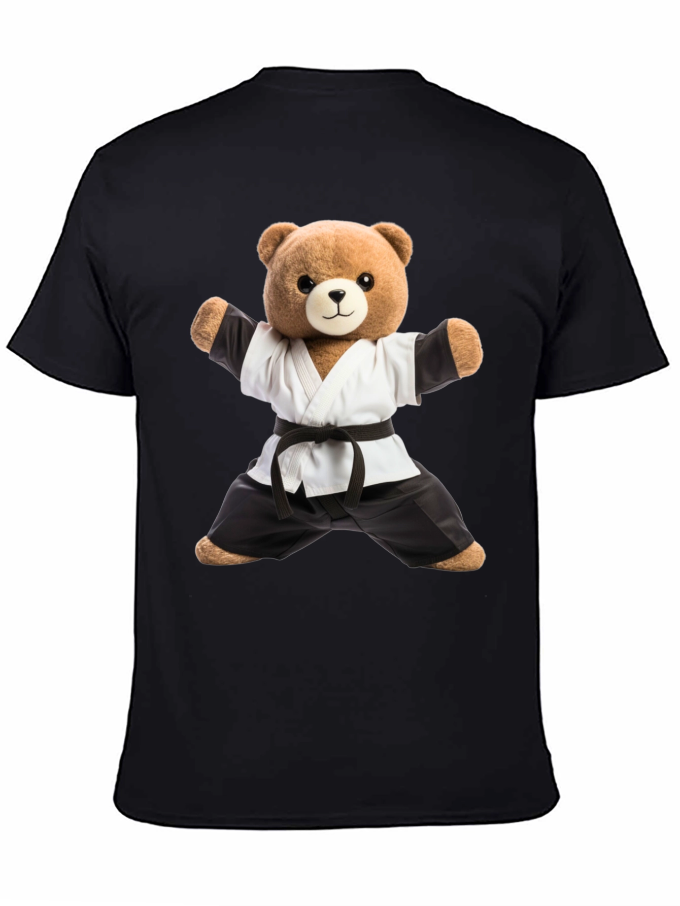 Karate Bear T-Shirt - Black Belt Style