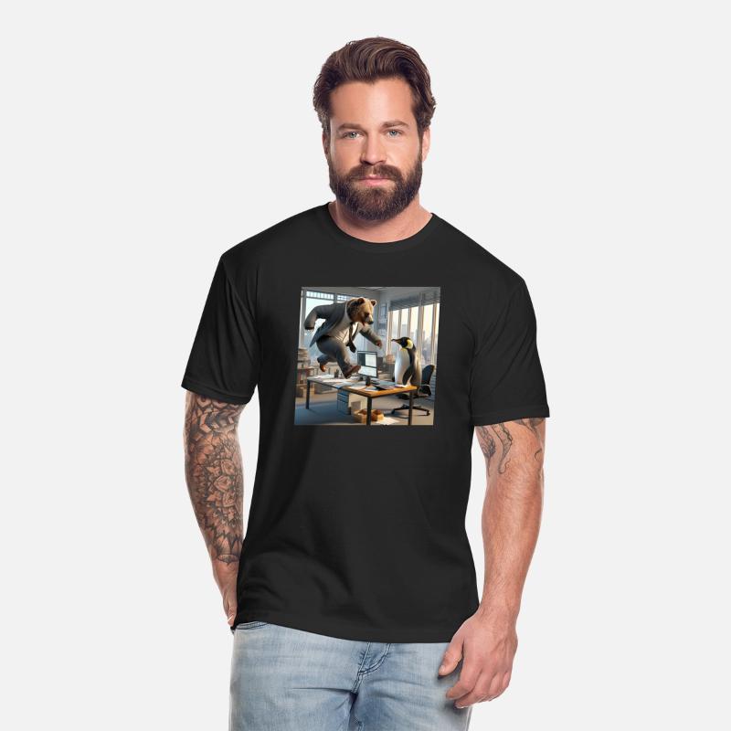 A bear in a suit leaping hates taxes