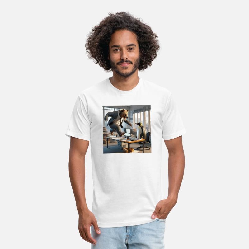 A bear in a suit leaping hates taxes